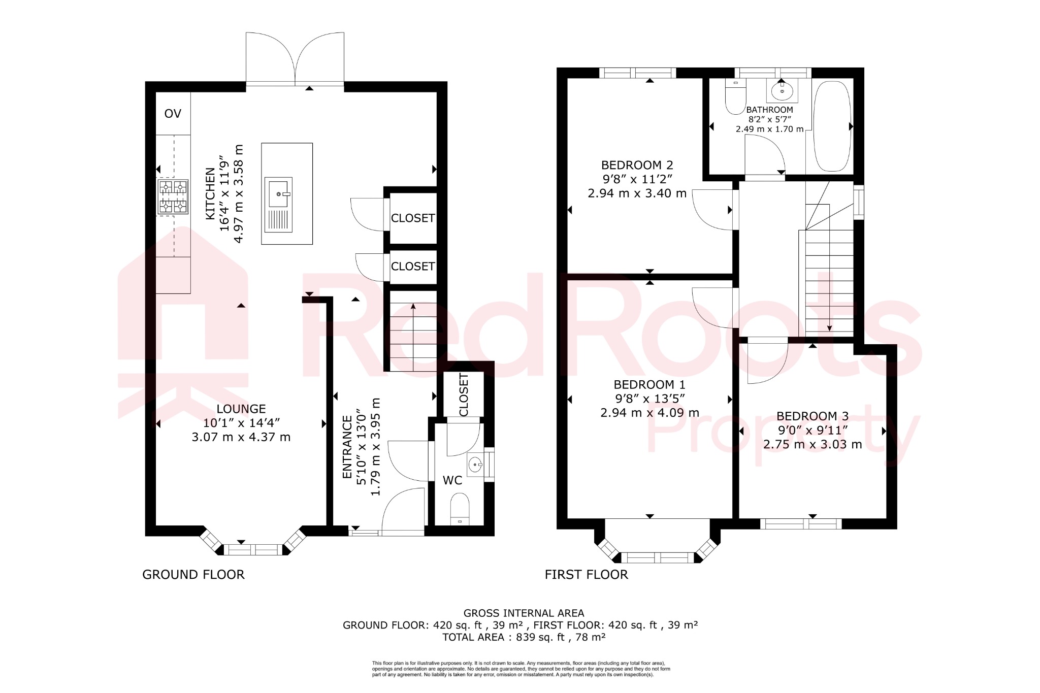 3 bed detached house for sale in Eden Grove Road, Edenthorpe, Doncaster, South Yorkshire, DN3 2LN - Property floorplan