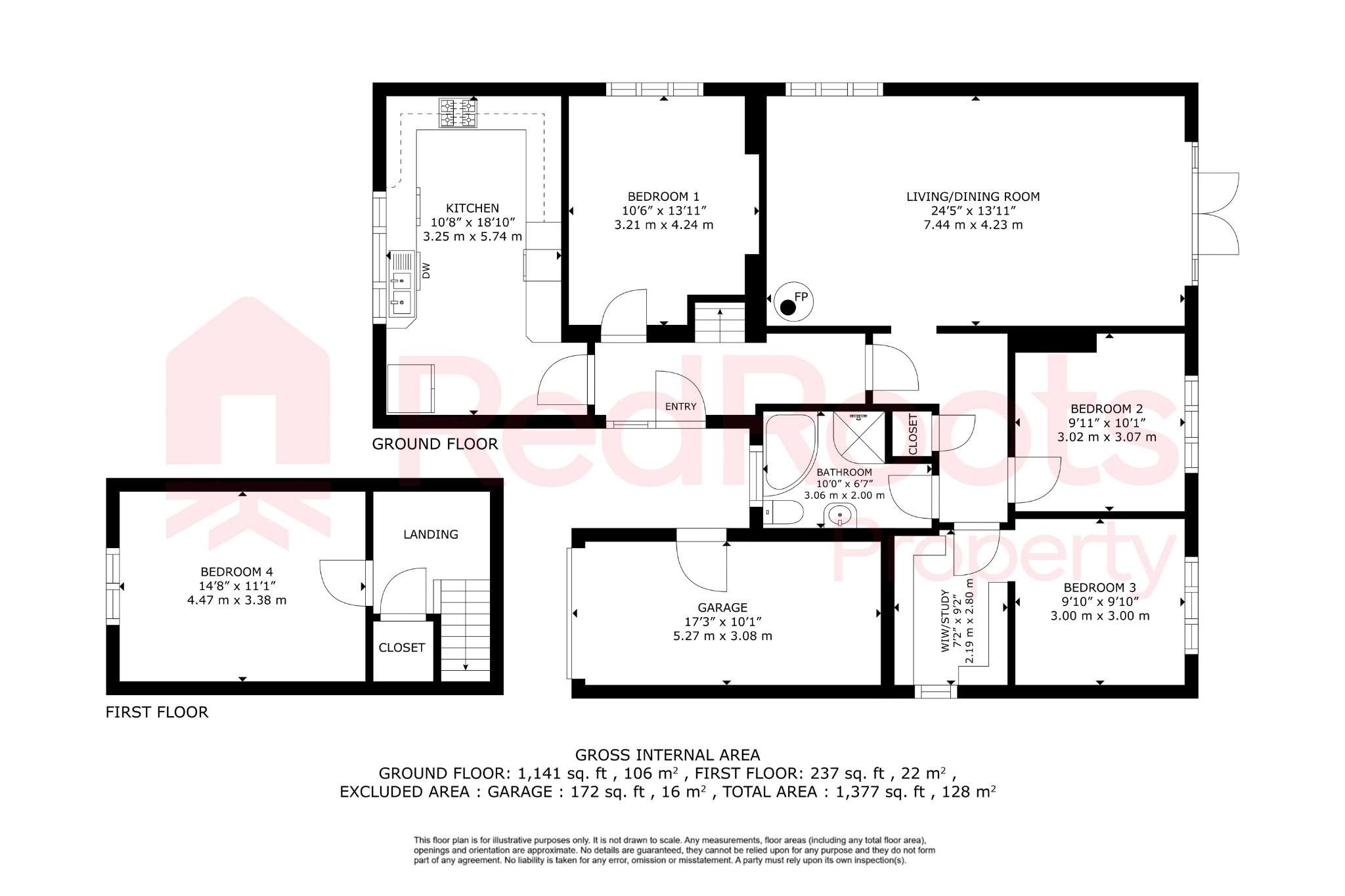 4 bed detached house for sale in High Street, Wroot, Doncaster, Lincolnshire, DN9 - Property floorplan