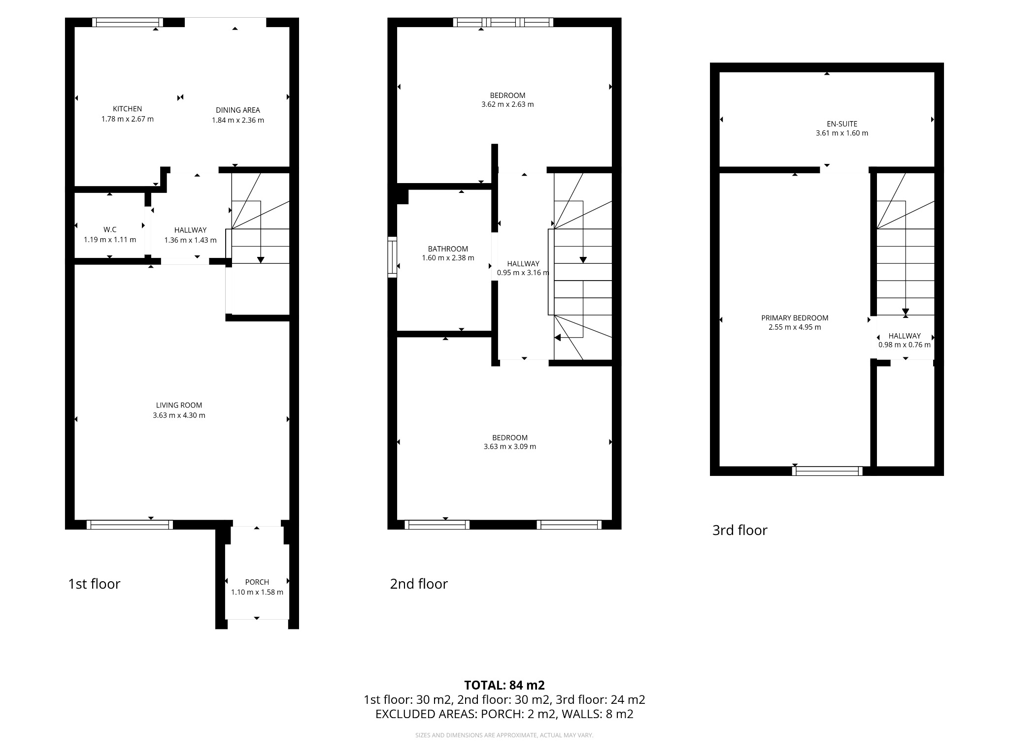 3 bed semi-detached house for sale in Stayers Road, Bessacarr, Doncaster, South Yorkshire, DN4 7FL - Property floorplan