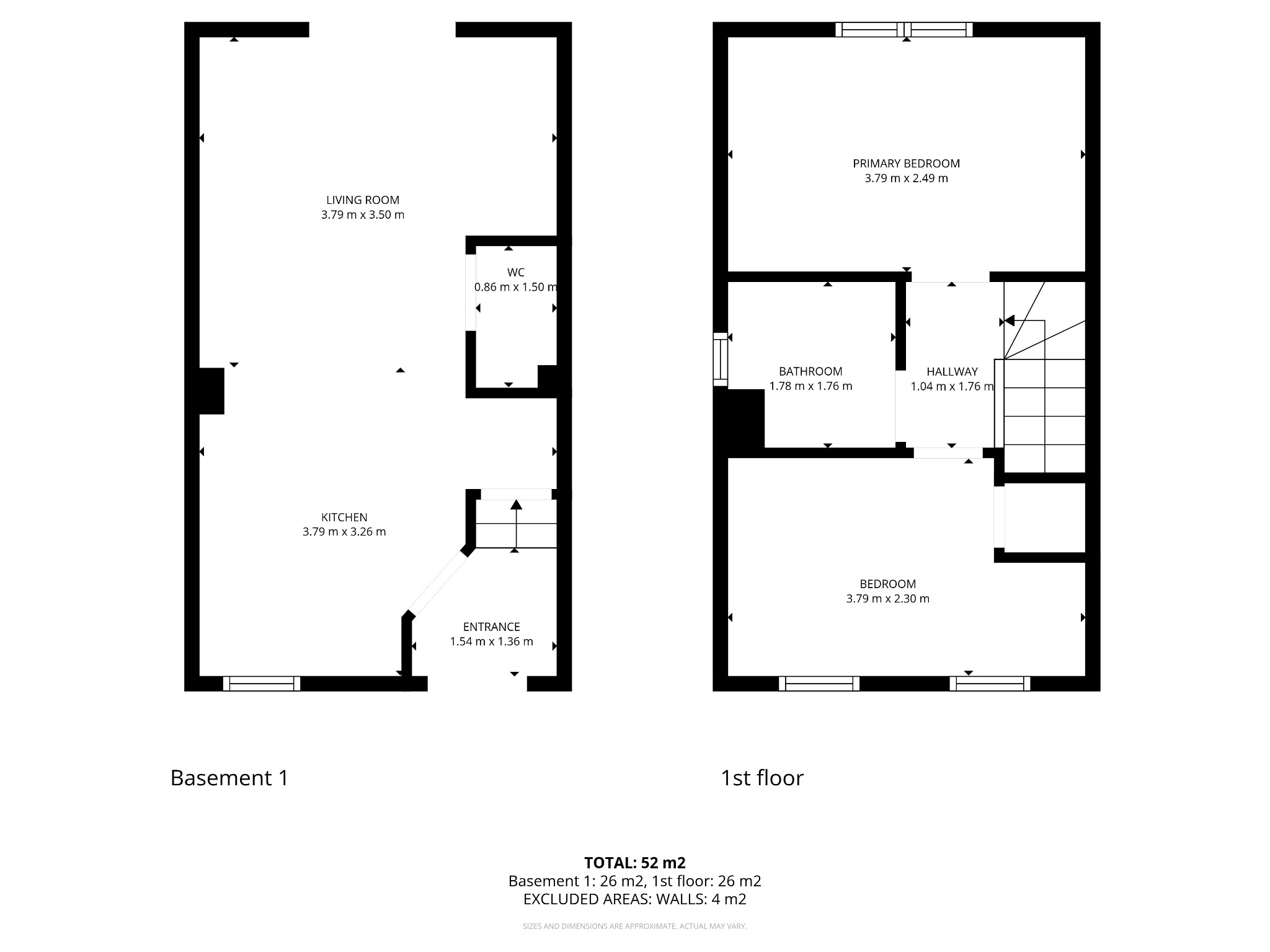 2 bed end of terrace house for sale in Fillies Avenue, Bessacarr, Doncaster, South Yorkshire, DN4 7FS - Property floorplan