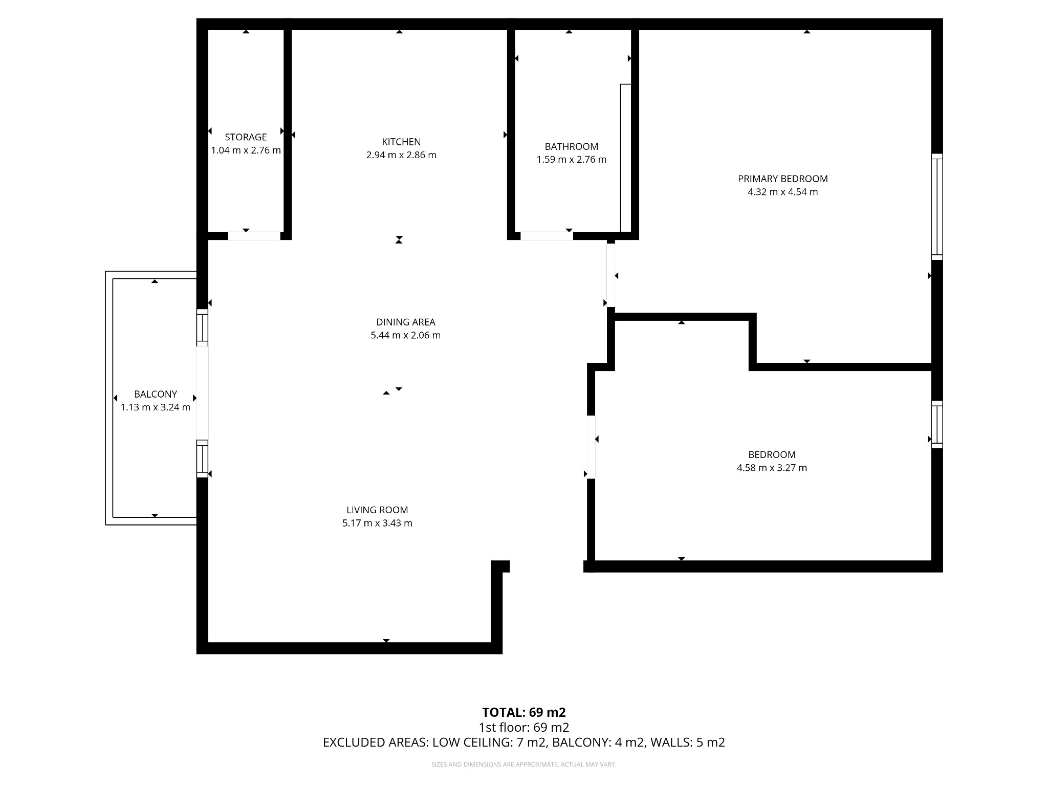 2 bed penthouse for sale in Regent Court, Station Road, Bawtry, Doncaster, South Yorkshire, DN10 6TL - Property floorplan