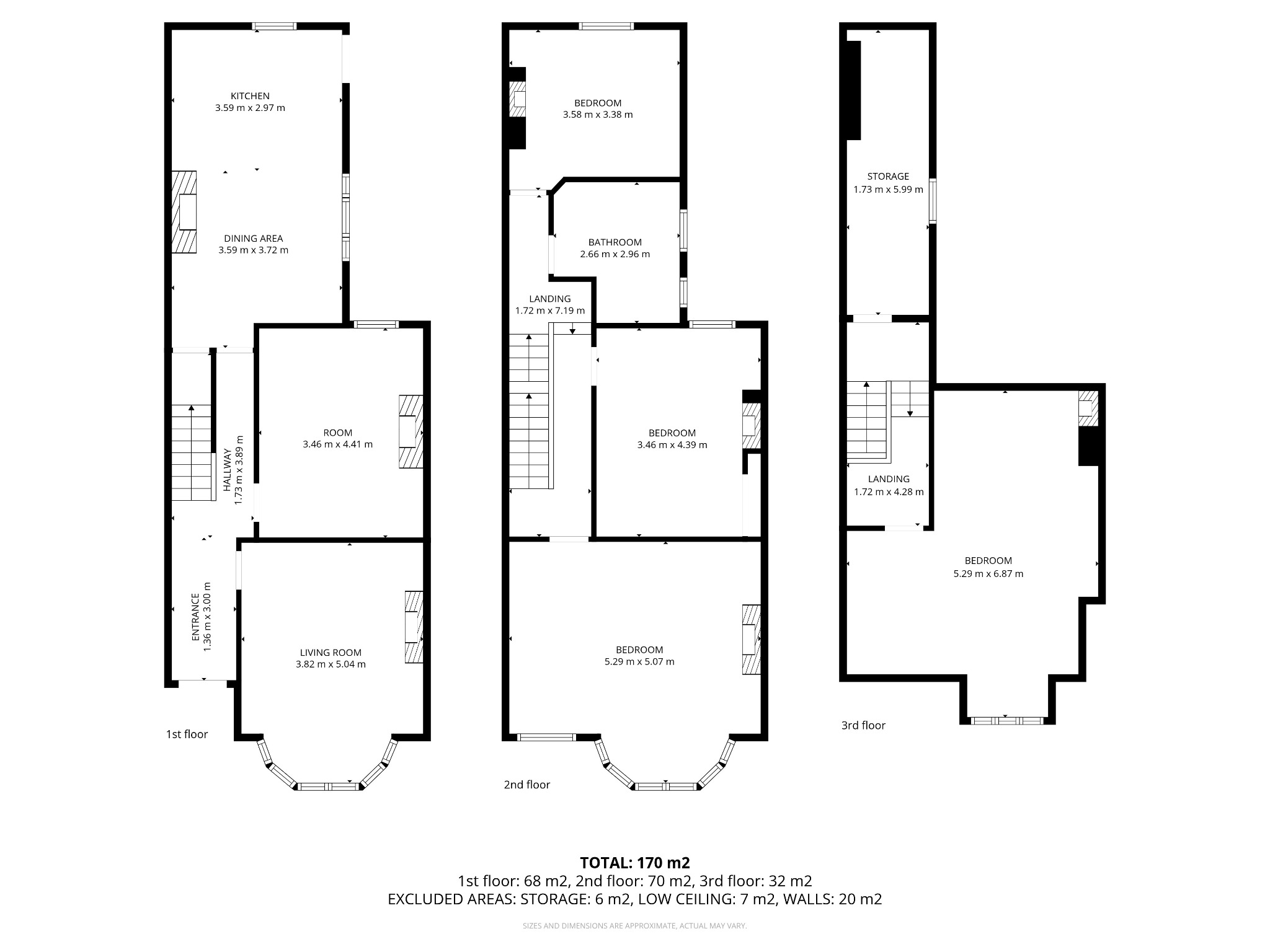 4 bed terraced house for sale in Lawn Avenue, Doncaster, South Yorkshire, DN1 2JE - Property floorplan