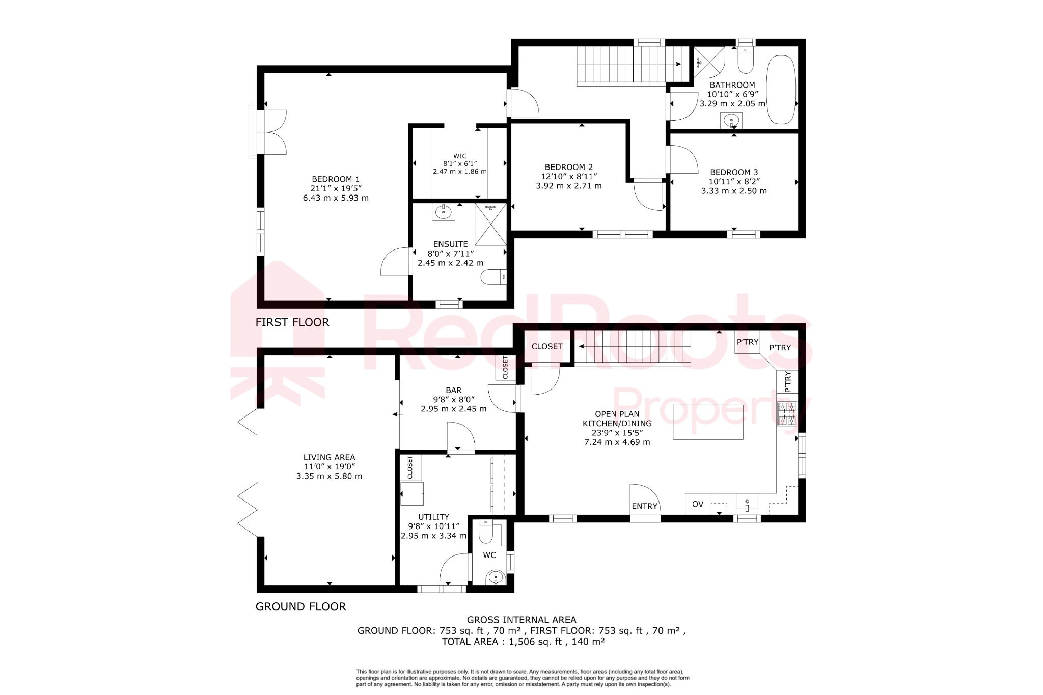 3 bed detached house for sale in Church Street, Haxey, Doncaster, Lincolnshire, DN9 2HY - Property floorplan