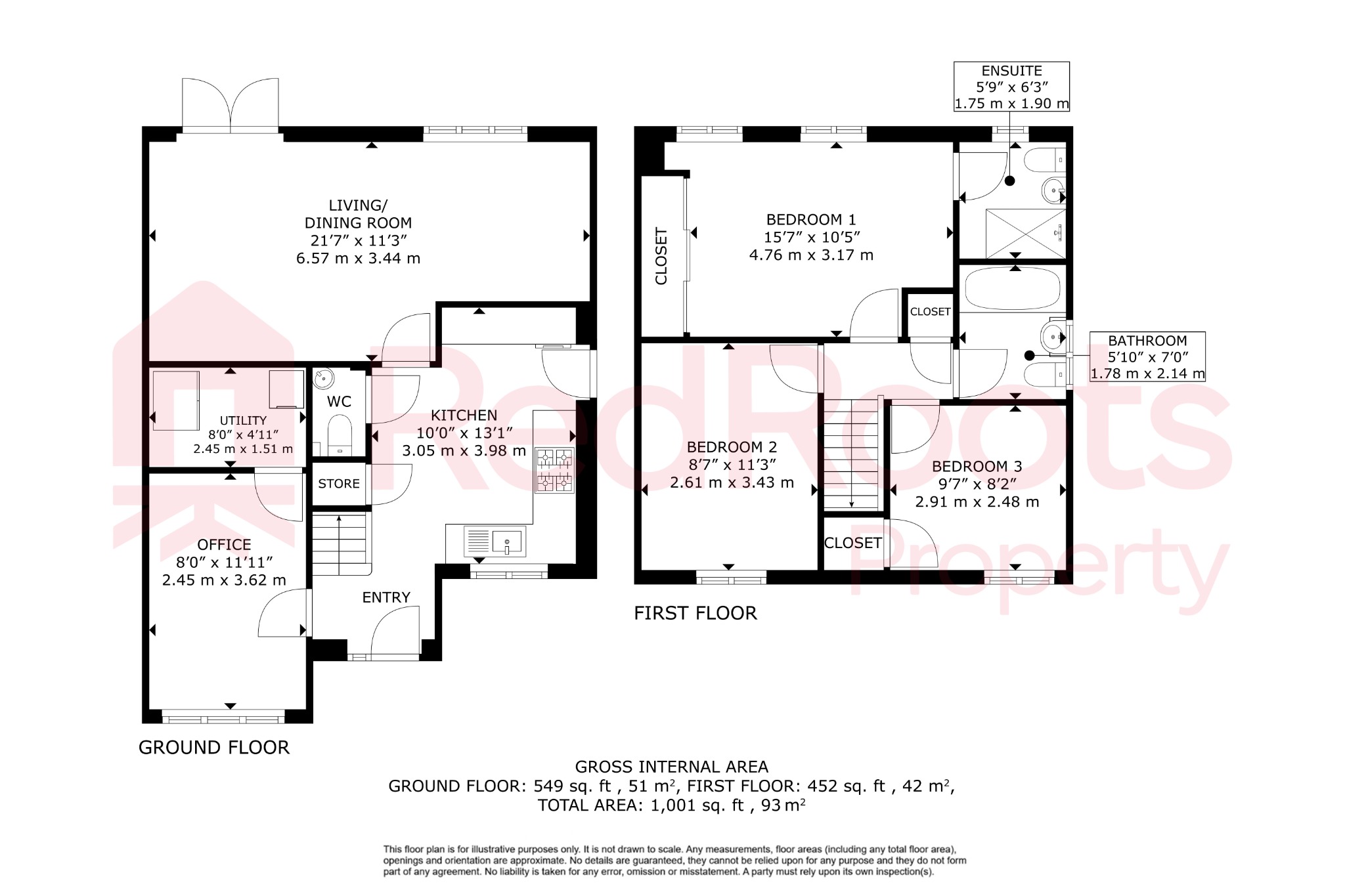 3 bed detached house for sale in Fairholme View, Armthorpe, Doncaster, DN3 3TW - Property floorplan