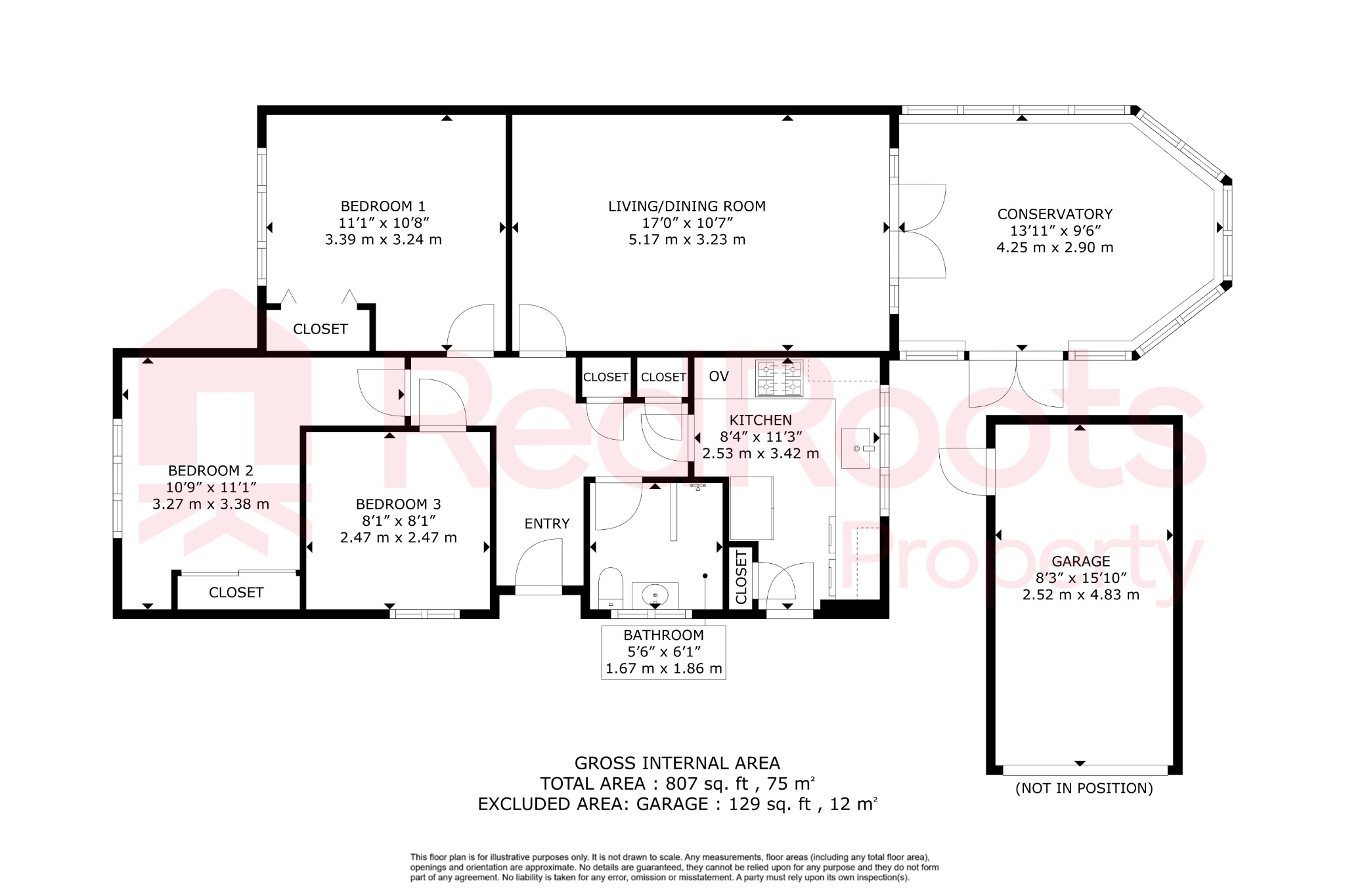 3 bed detached bungalow for sale in Park Lane, Westwoodside, Doncaster, Lincolnshire, DN9 2EF - Property floorplan