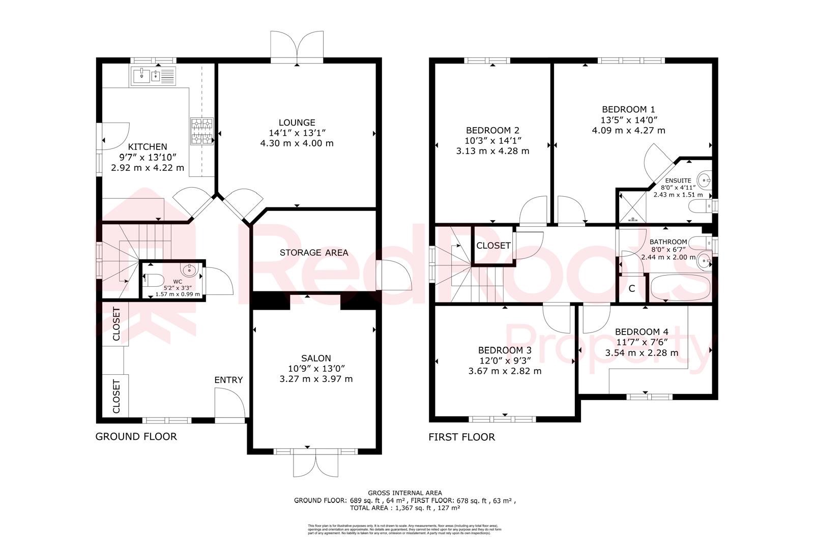 4 bed detached house for sale in Blackbird Grove, Woodlands, Doncaster, South Yorkshire, DN6 7FU - Property floorplan