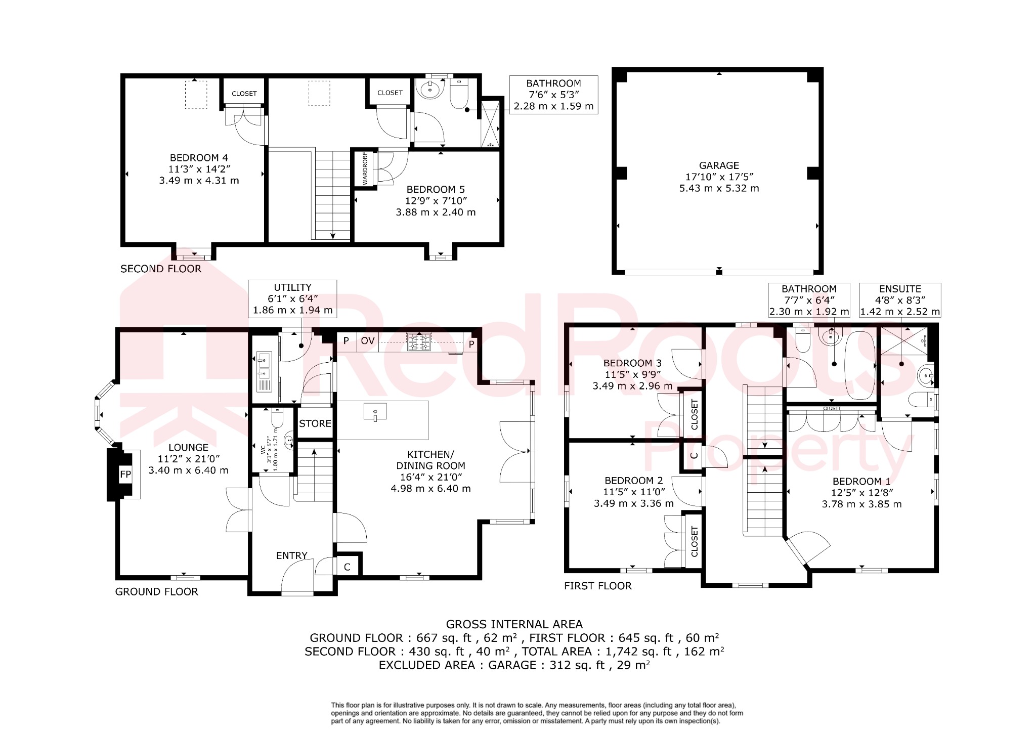 5 bed detached house for sale in Woodlands Gardens, Edenthorpe, Doncaster, South Yorkshire, DN3 2BH - Property floorplan