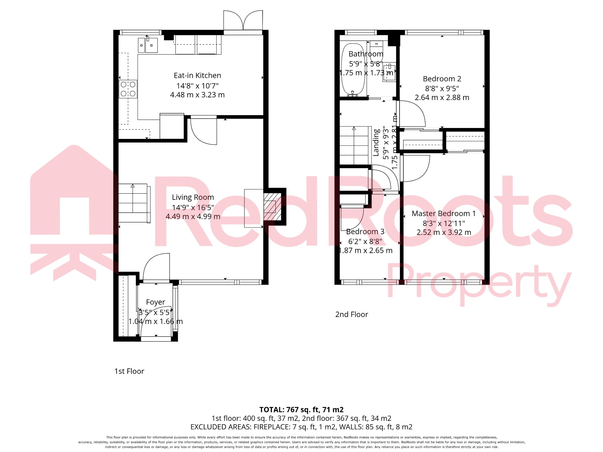 3 bed end of terrace house for sale in Church Close, Shepley. HD8 8HD - Property floorplan