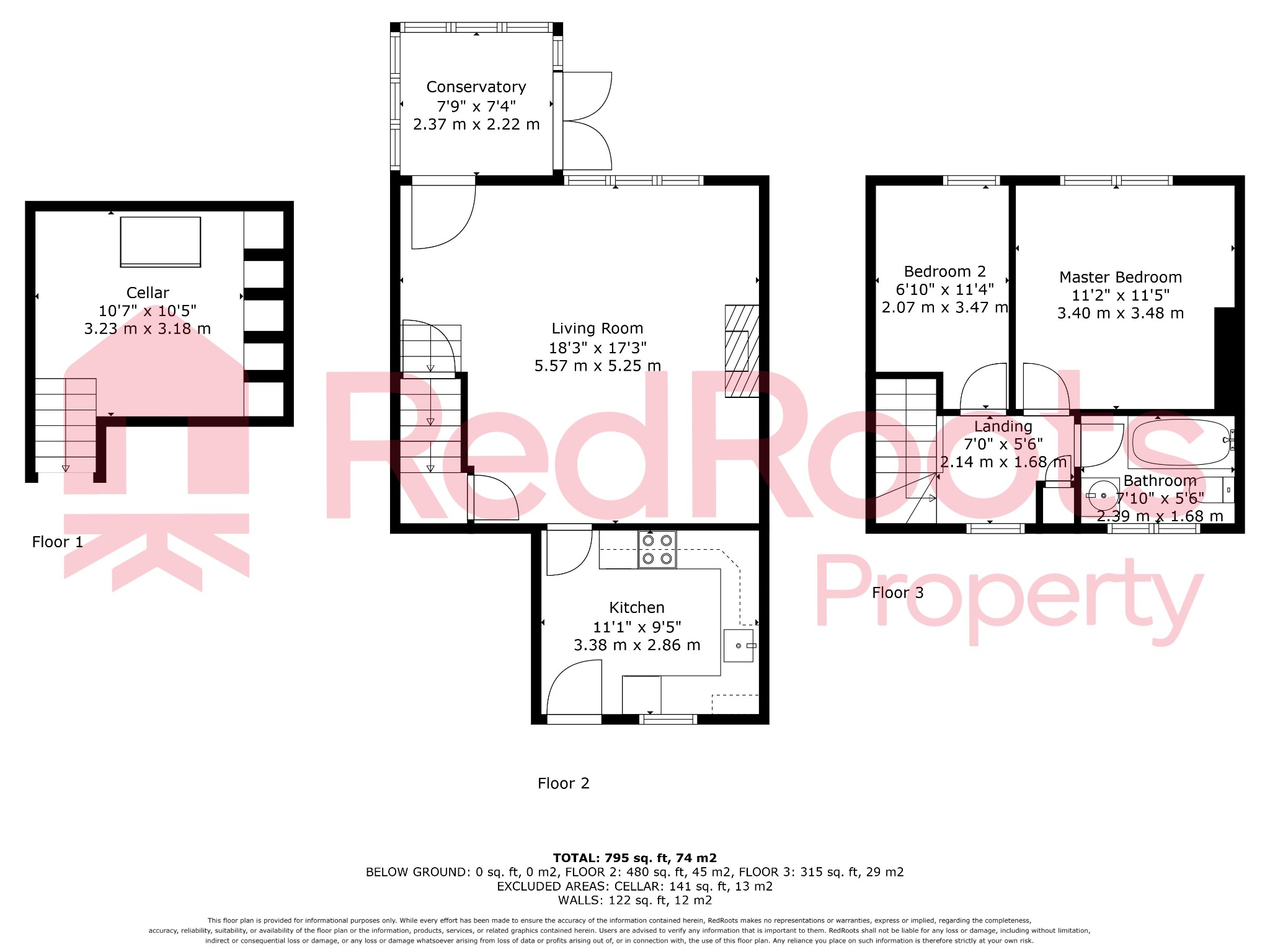 2 bed terraced house for sale in Lavender Cottage, Linfit Lane, Kirkburton - Property floorplan