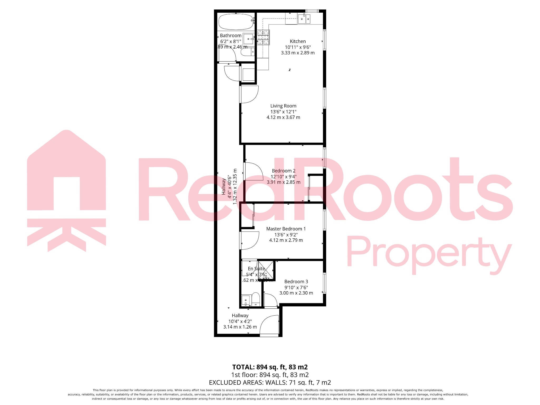 3 bed flat for sale in Clayton Court, Church Lane, Clayton West, HD8 - Property floorplan