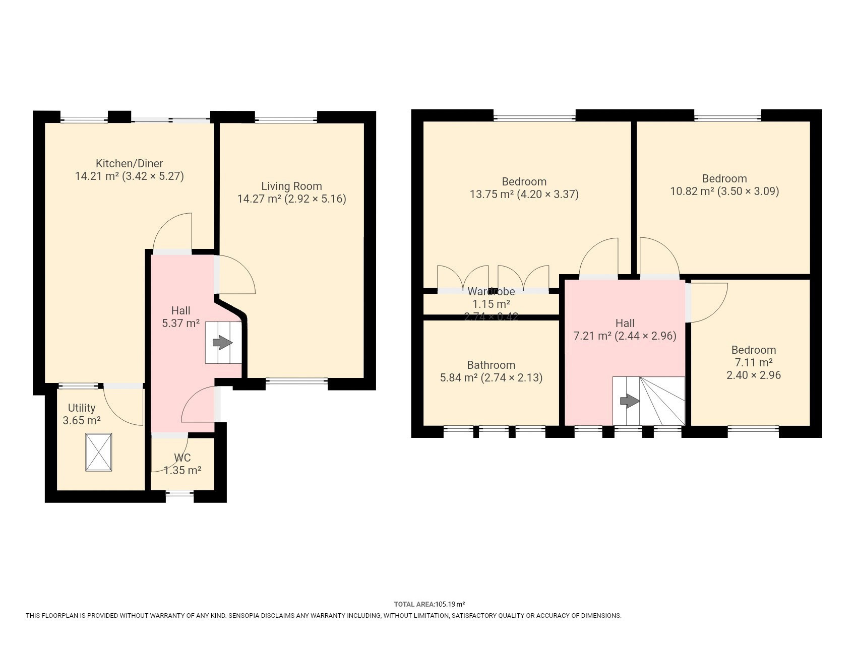 3 bed semi-detached house for sale in Windmill View, Scholes, Holmfirth, HD9 1SA - Property floorplan