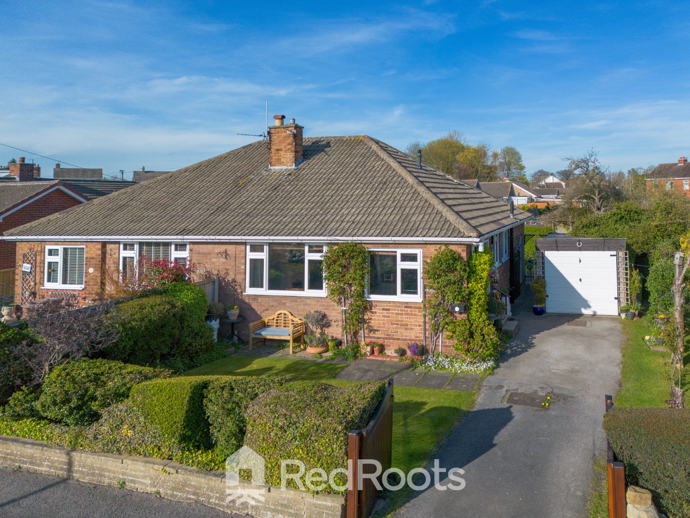 2 bed semi-detached bungalow for sale in Thorpe Audlin, Pontefract, West Yorkshire, WF8