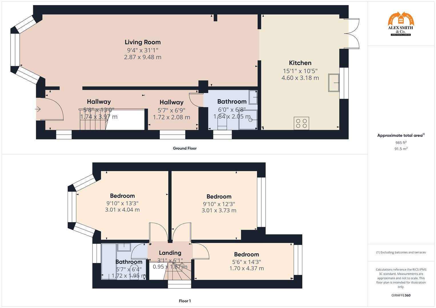 3 bed semi-detached house for sale in Fairholme Road, Birmingham - Property Floorplan