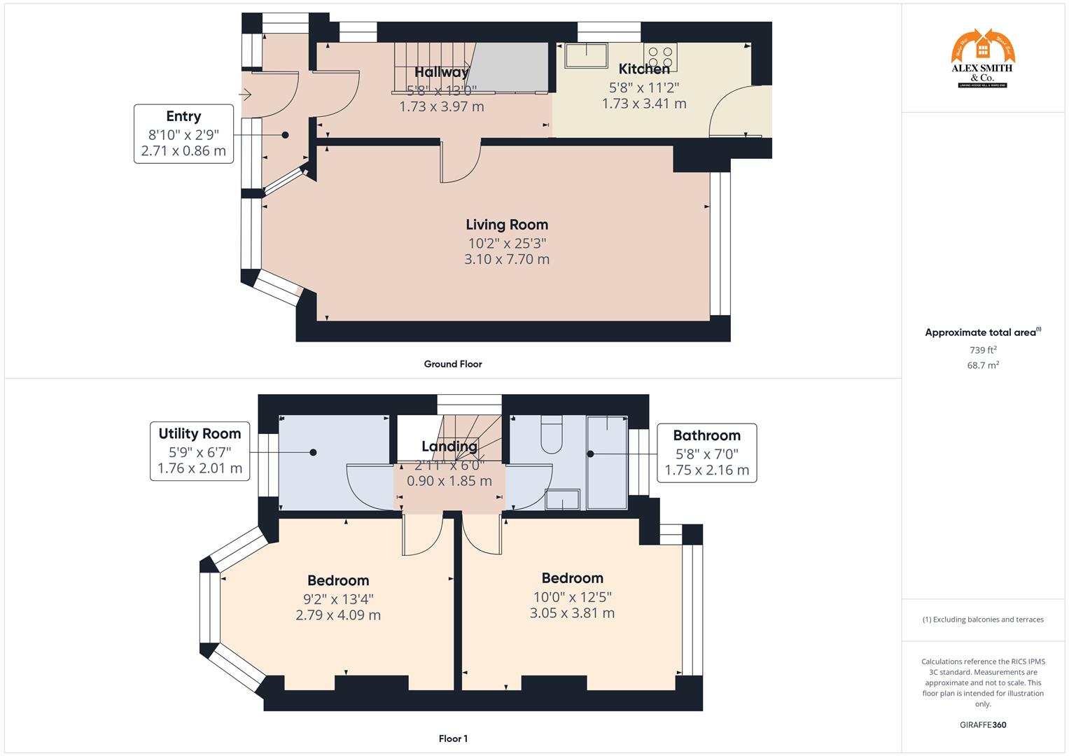 3 bed semi-detached house for sale in Bromford Road, Birmingham - Property Floorplan