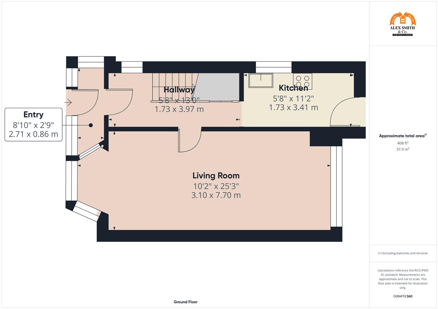 3 bed semi-detached house for sale in Bromford Road, Birmingham - Property Floorplan