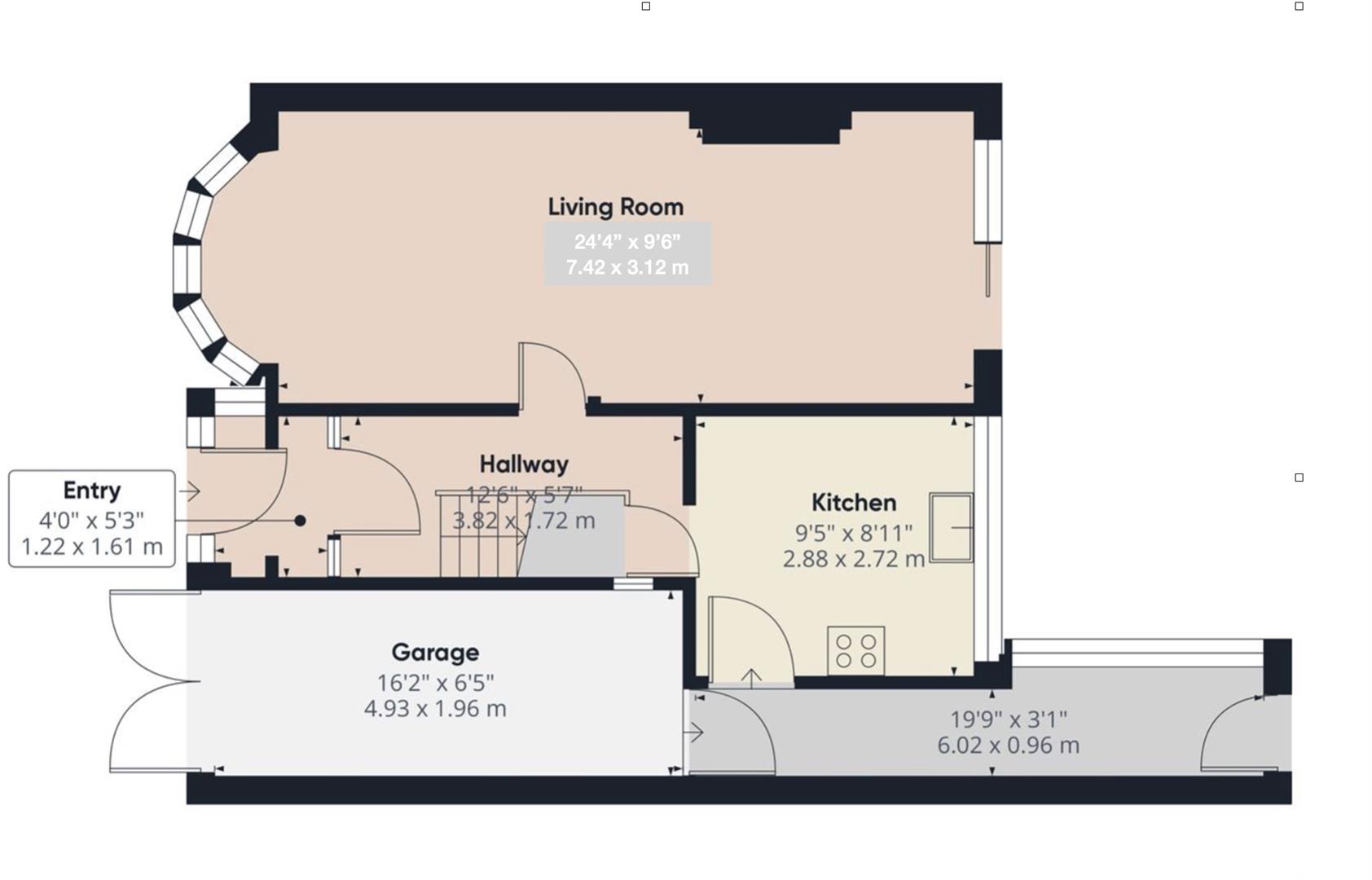3 bed semi-detached house for sale in Rymond Road, Birmingham - Property Floorplan