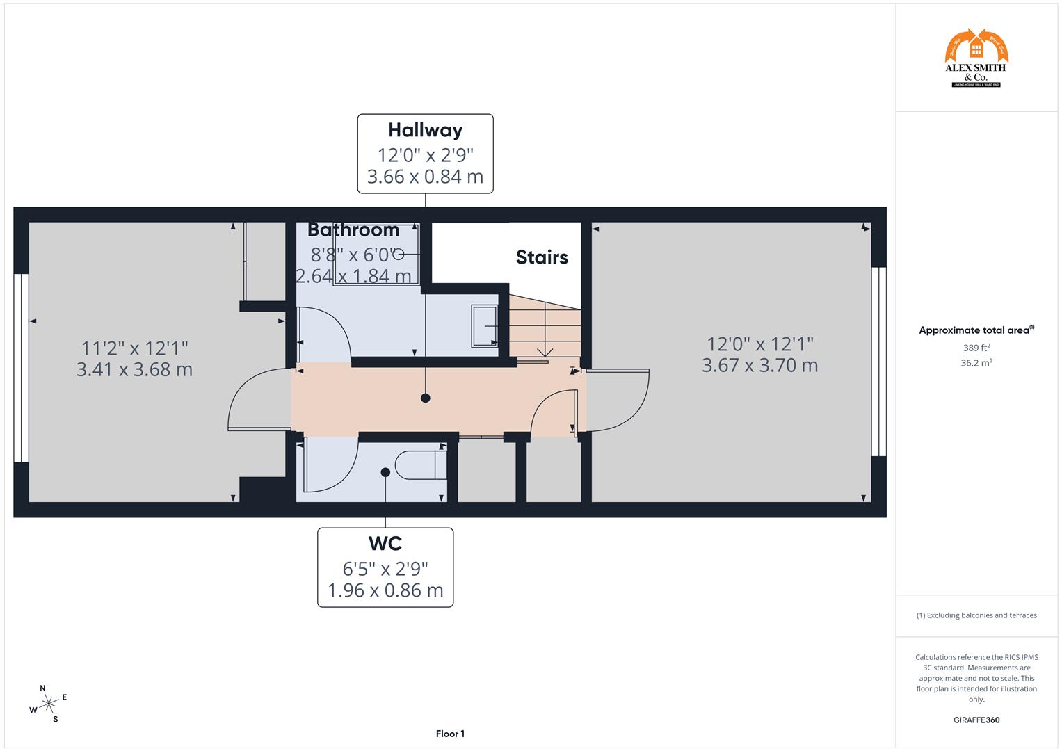2 bed town house for sale in Oxford Close, Birmingham - Property Floorplan