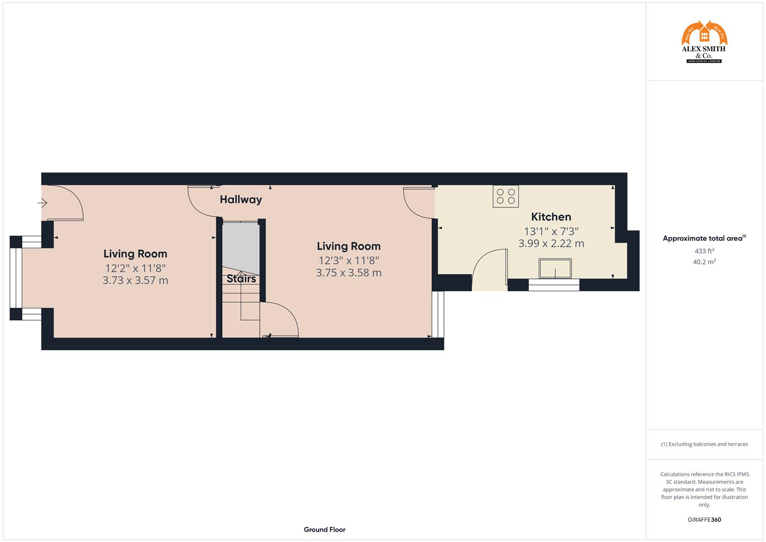 2 bed terraced house for sale in Foley Road, Birmingham - Property Floorplan