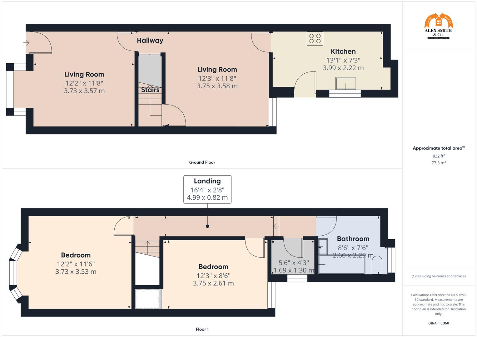 2 bed terraced house for sale in Foley Road, Birmingham - Property Floorplan