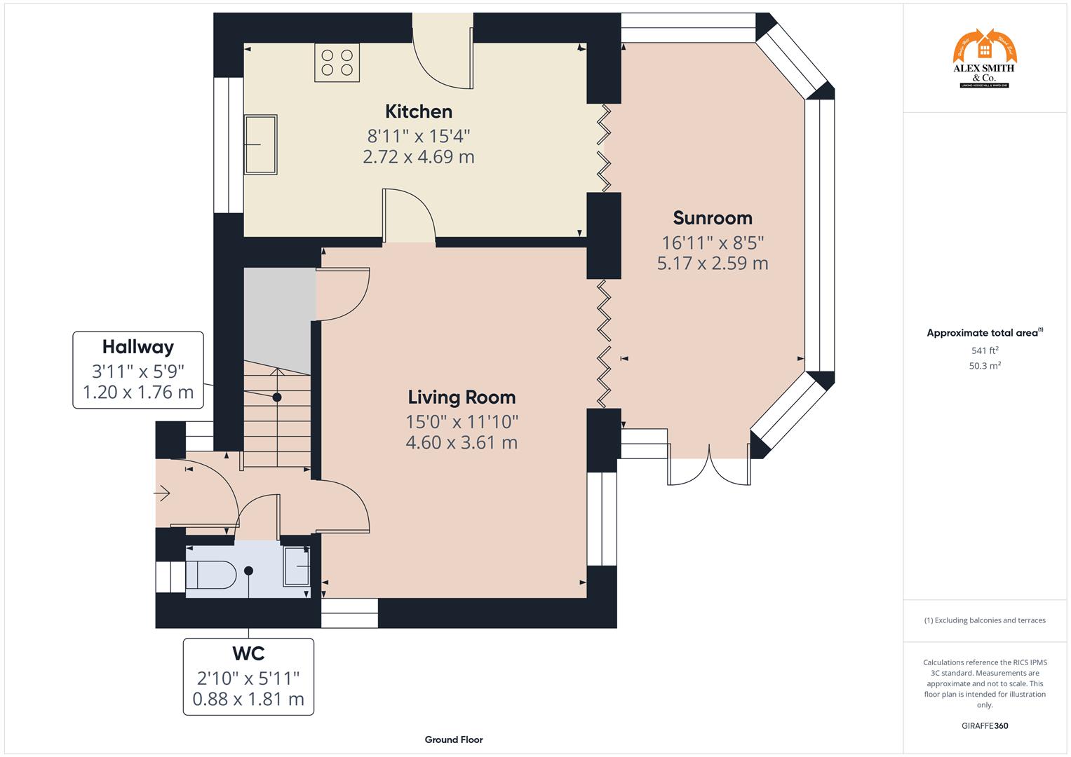 3 bed detached house for sale in Orchard Rise, Birmingham - Property Floorplan