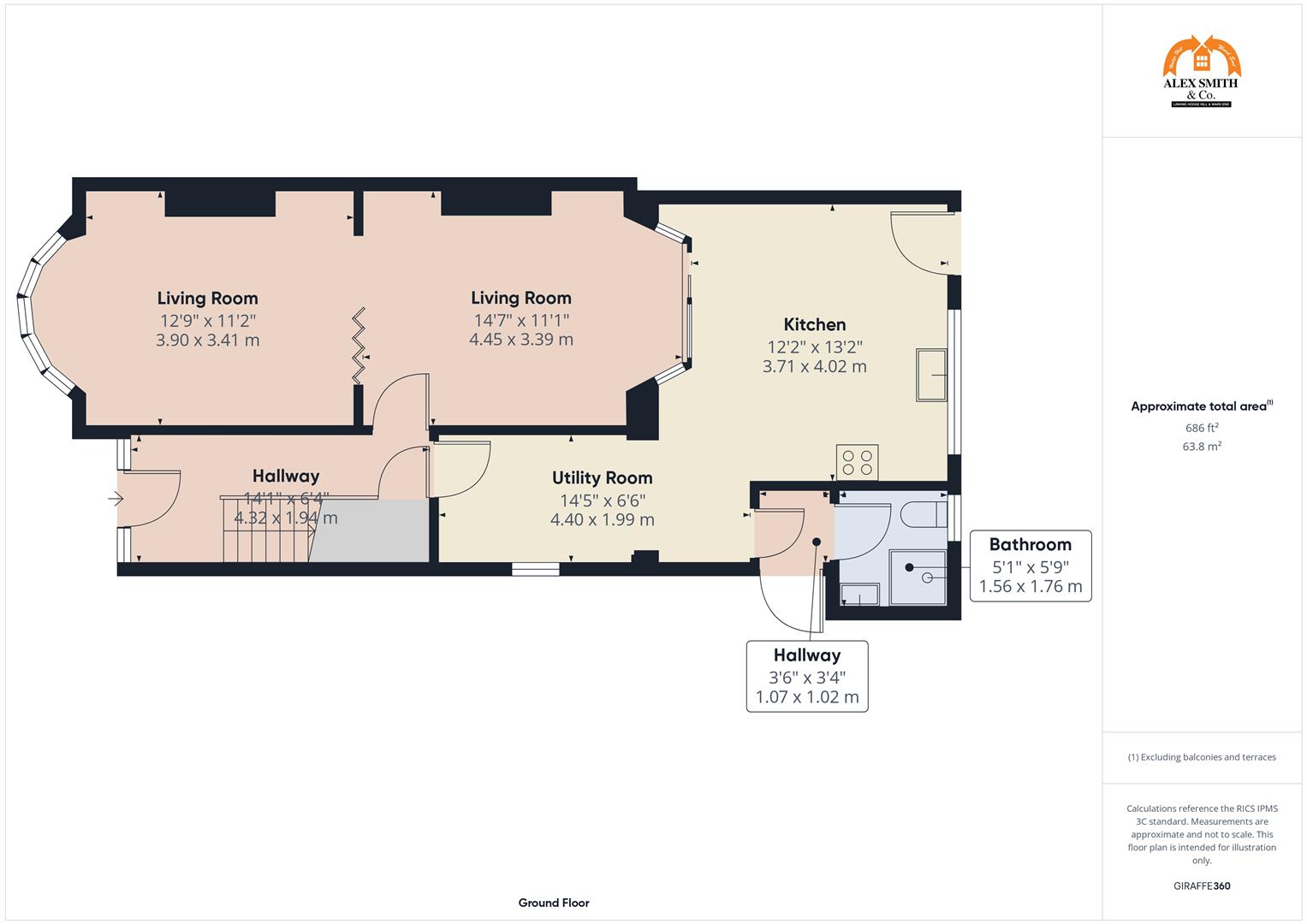 3 bed semi-detached house for sale in Beaufort Avenue, Birmingham - Property Floorplan