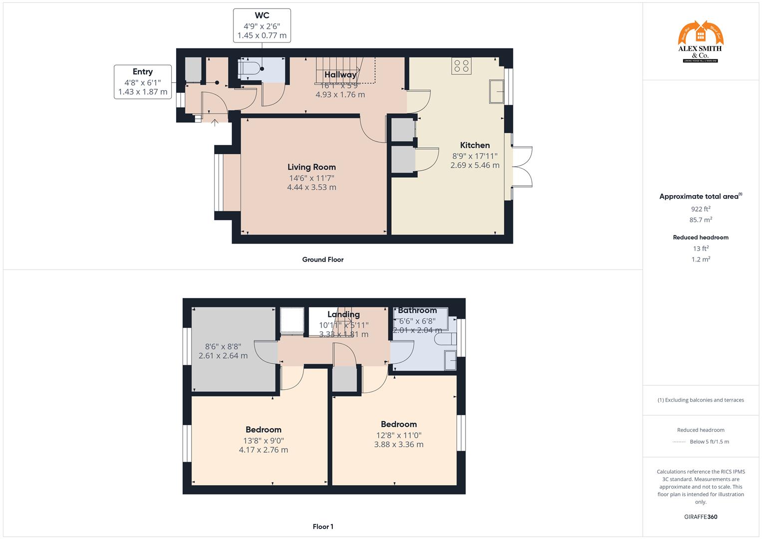 3 bed terraced house for sale in Appledorne Gardens, Birmingham - Property Floorplan