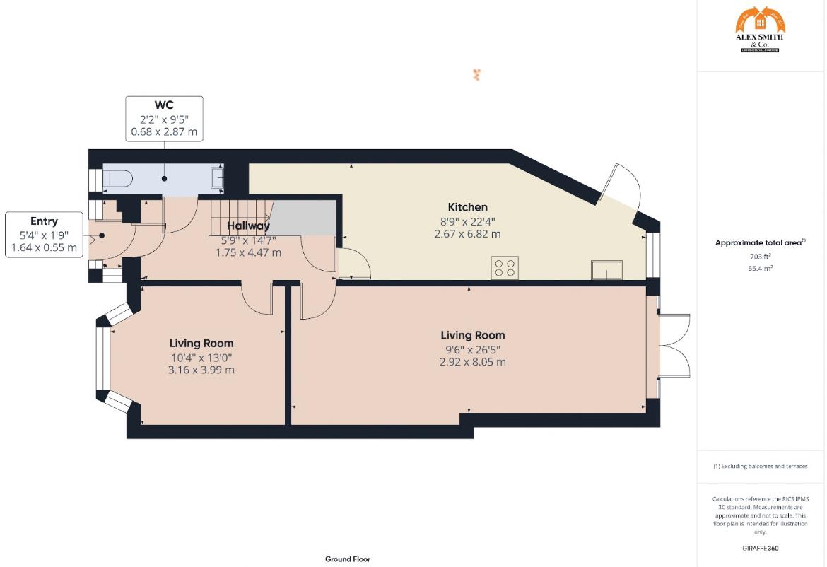 3 bed semi-detached house for sale in Falmouth Road, Birmingham - Property Floorplan