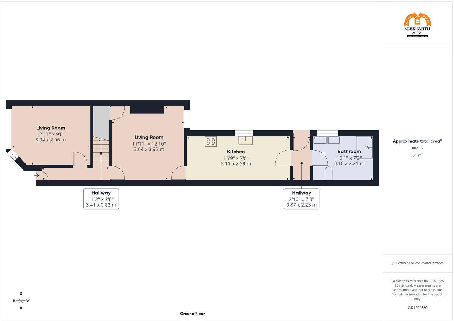 5 bed terraced house for sale in Farndon Road, Birmingham - Property Floorplan