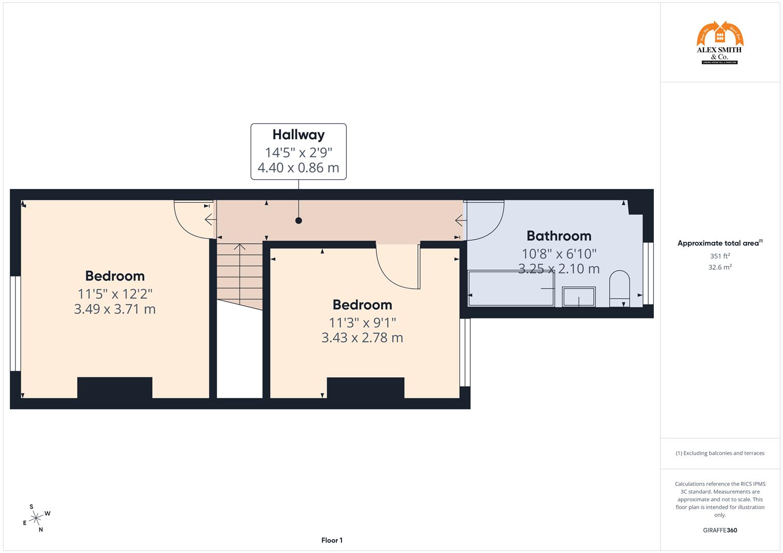 2 bed terraced house for sale in William Cook Road, Birmingham - Property Floorplan