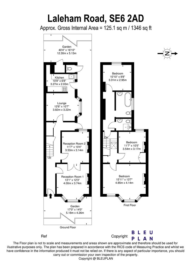1 bed house share to rent in Laleham Road, London - Property floorplan