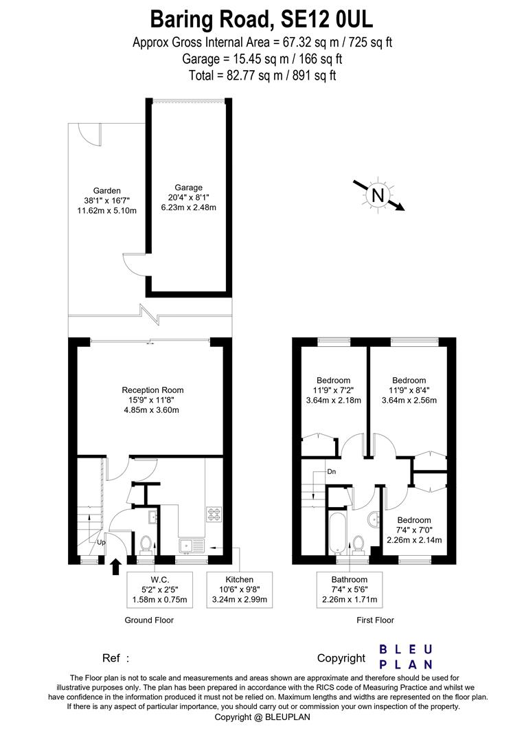 3 bed house for sale in Baring Road, London - Property floorplan