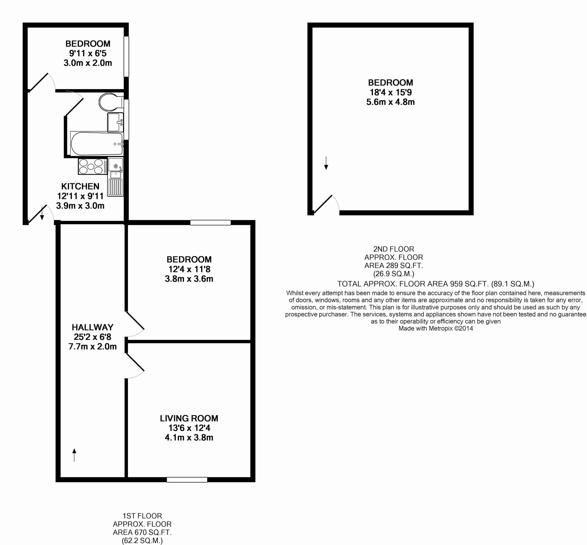 3 bed flat to rent in Shooters Hill Road, London - Property floorplan