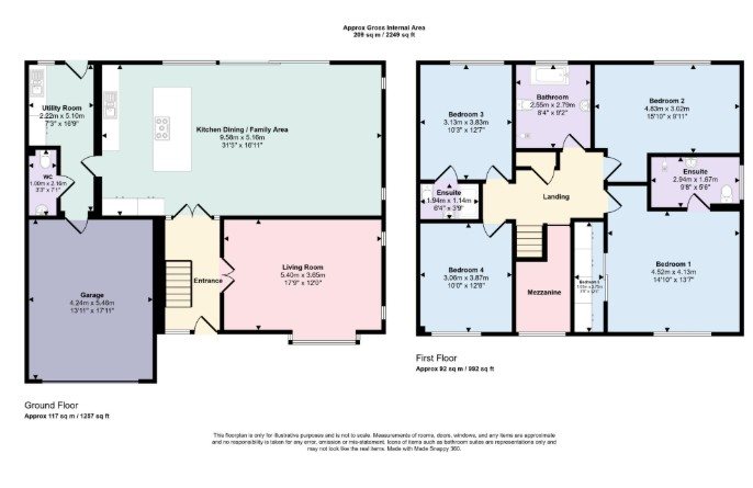 4 bed detached house to rent in Vega, 21 Alton Road, BH14 - Property floorplan