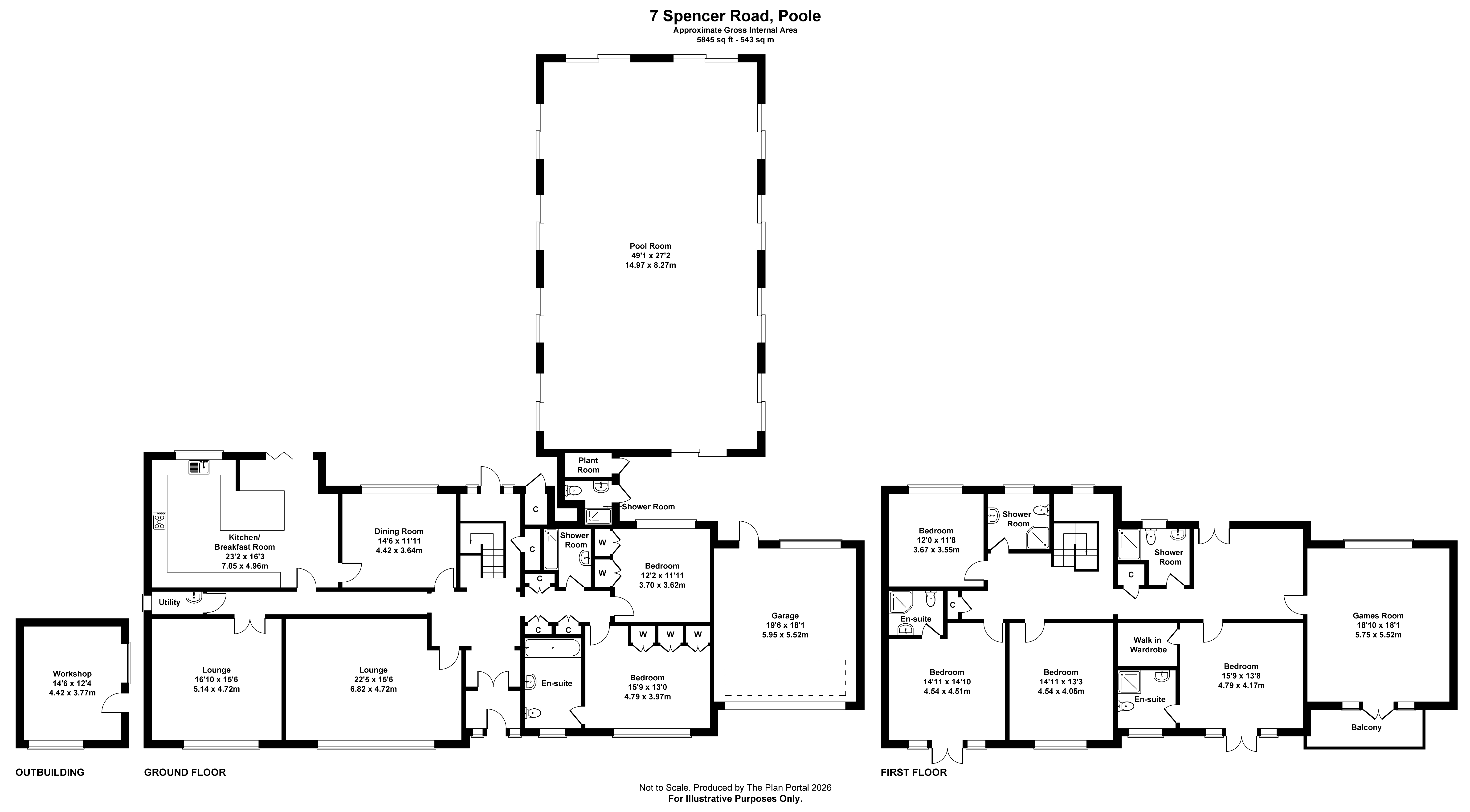 6 bed detached house for sale in Spencer Road, Canford Cliffs, BH13 - Property floorplan