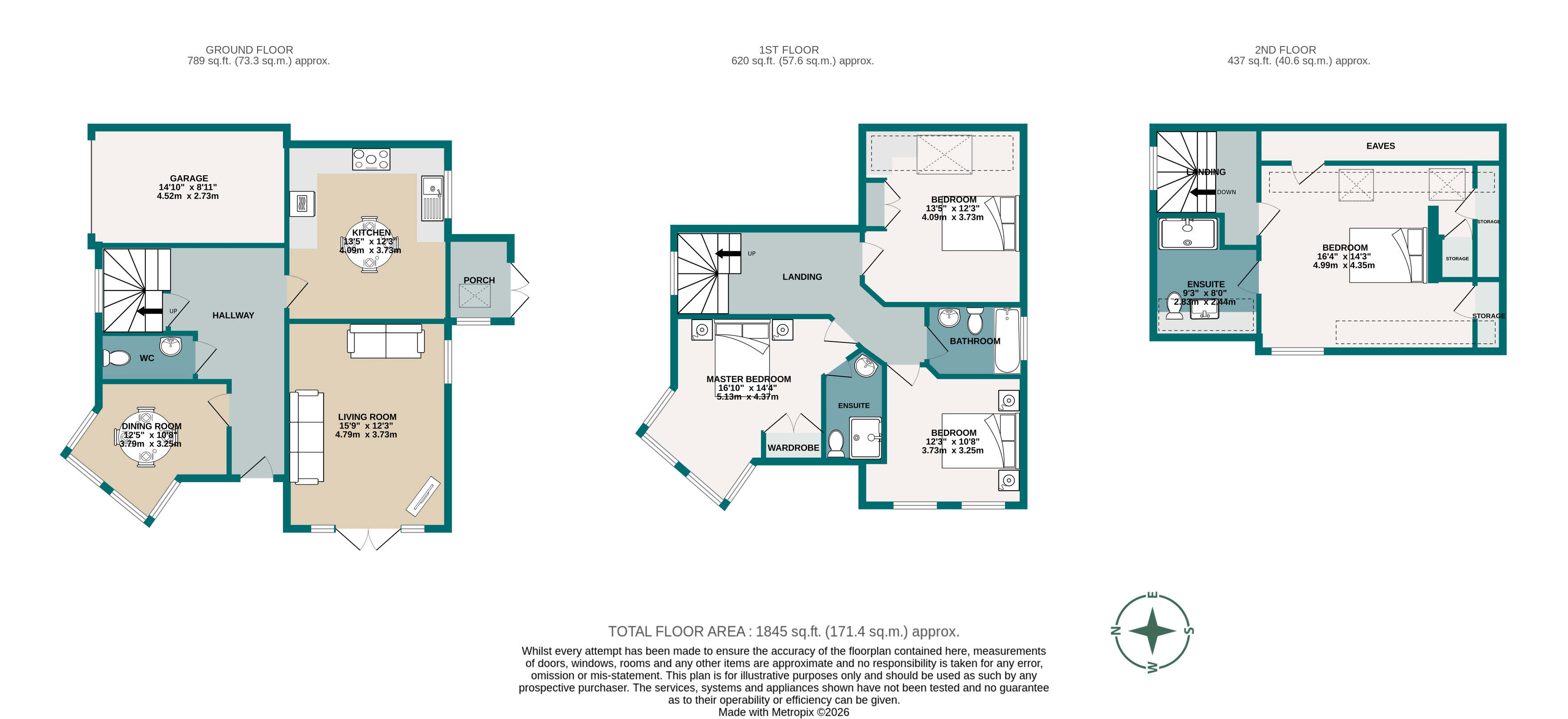 4 bed detached house for sale in Forest Road, Branksome Park, Poole, Dorset, BH13 - Property floorplan