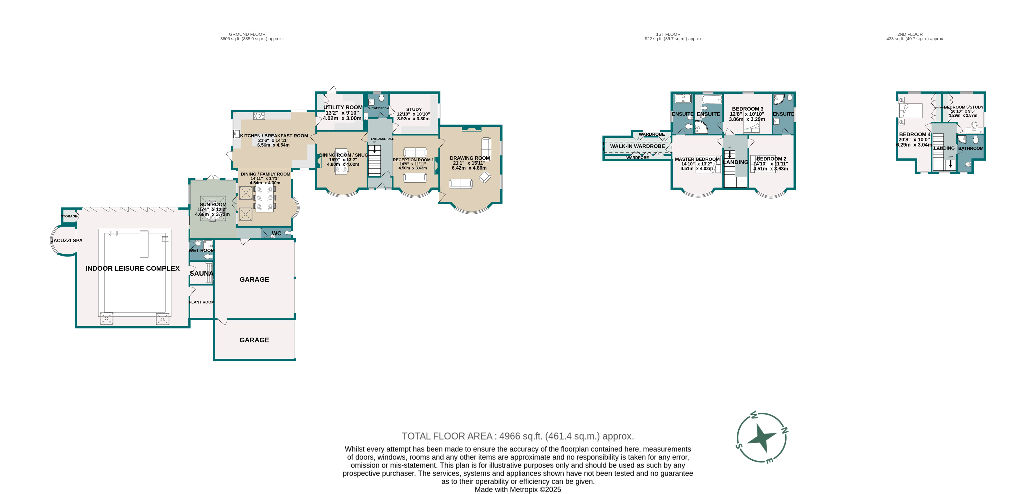 5 bed detached house for sale in Leicester Road, Poole, BH13 - Property floorplan