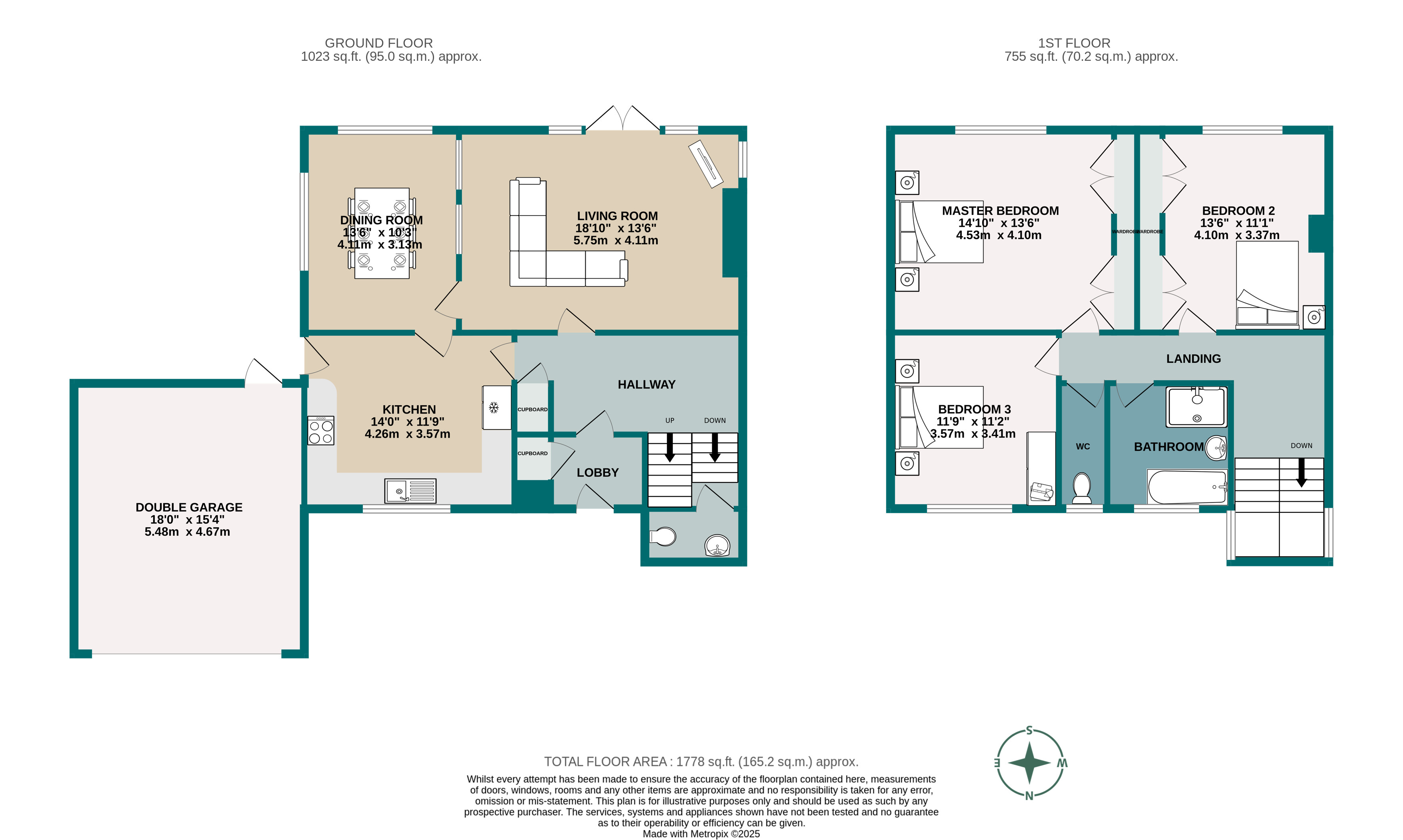 3 bed detached house for sale in Leven Close, Bournemouth, BH4 - Property floorplan