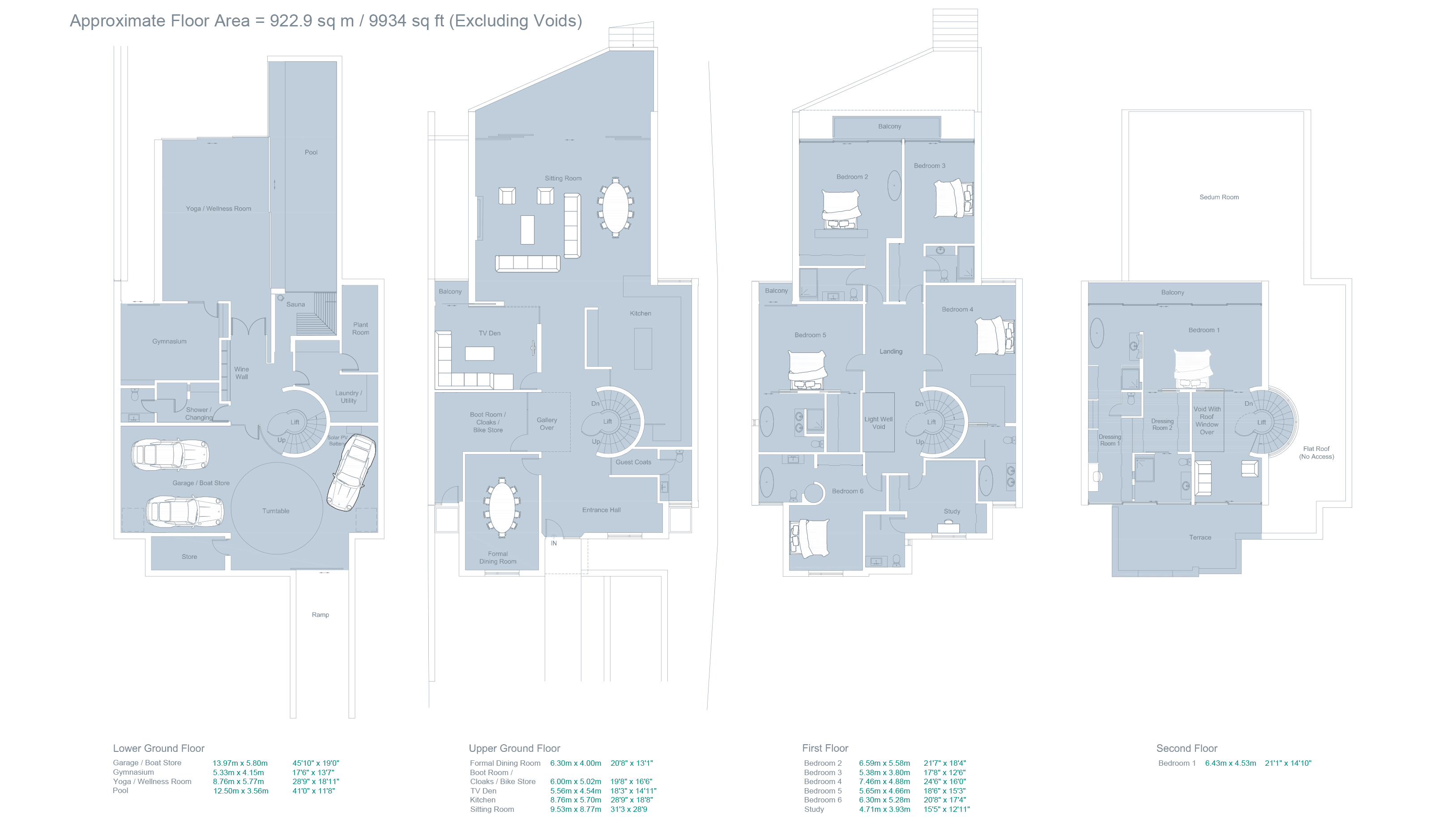6 bed detached house for sale in Pearce Avenue, Sandbanks, BH14 - Property floorplan