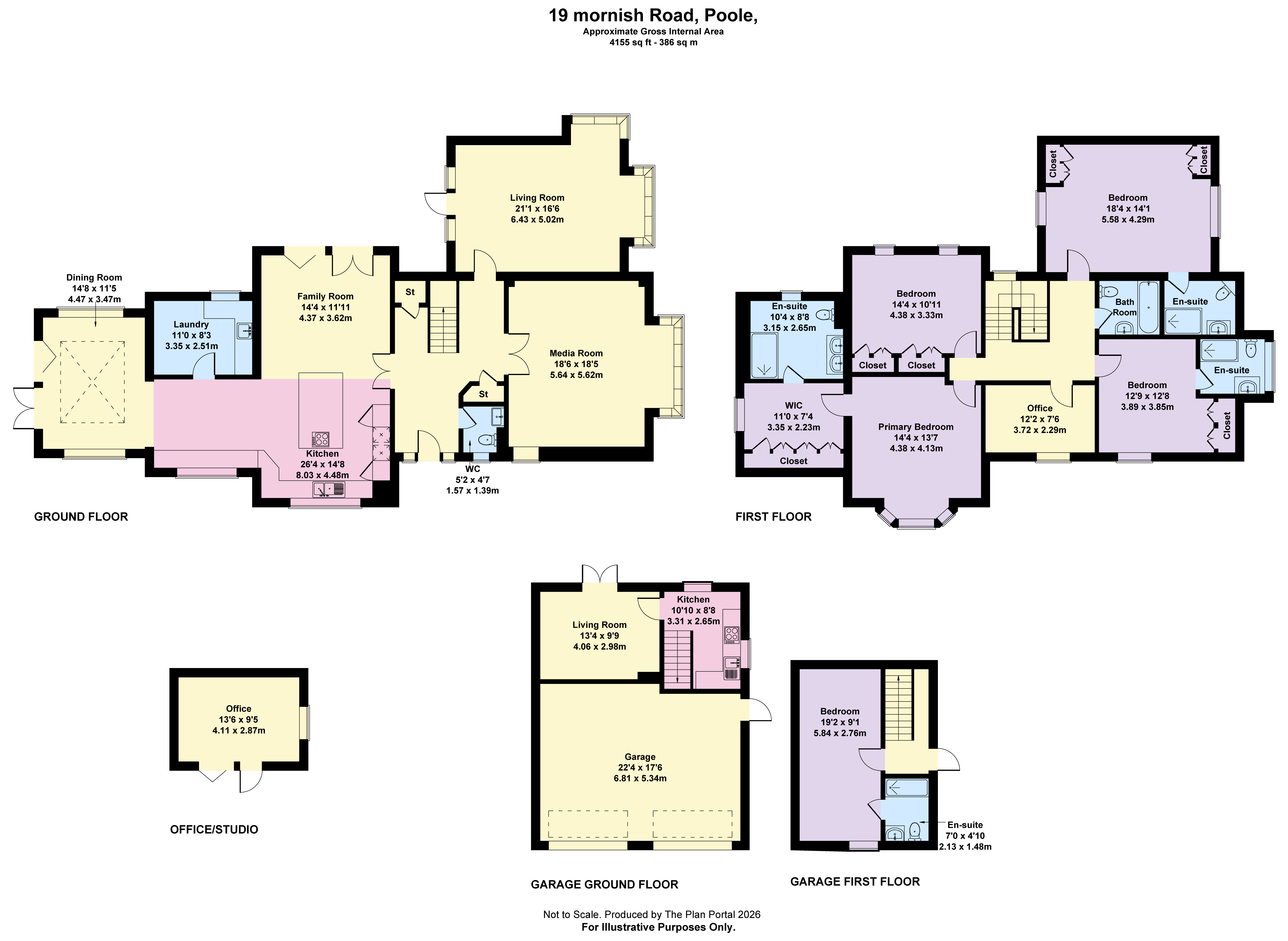 5 bed detached house for sale in Mornish Road, Branksome Park, BH13 - Property floorplan