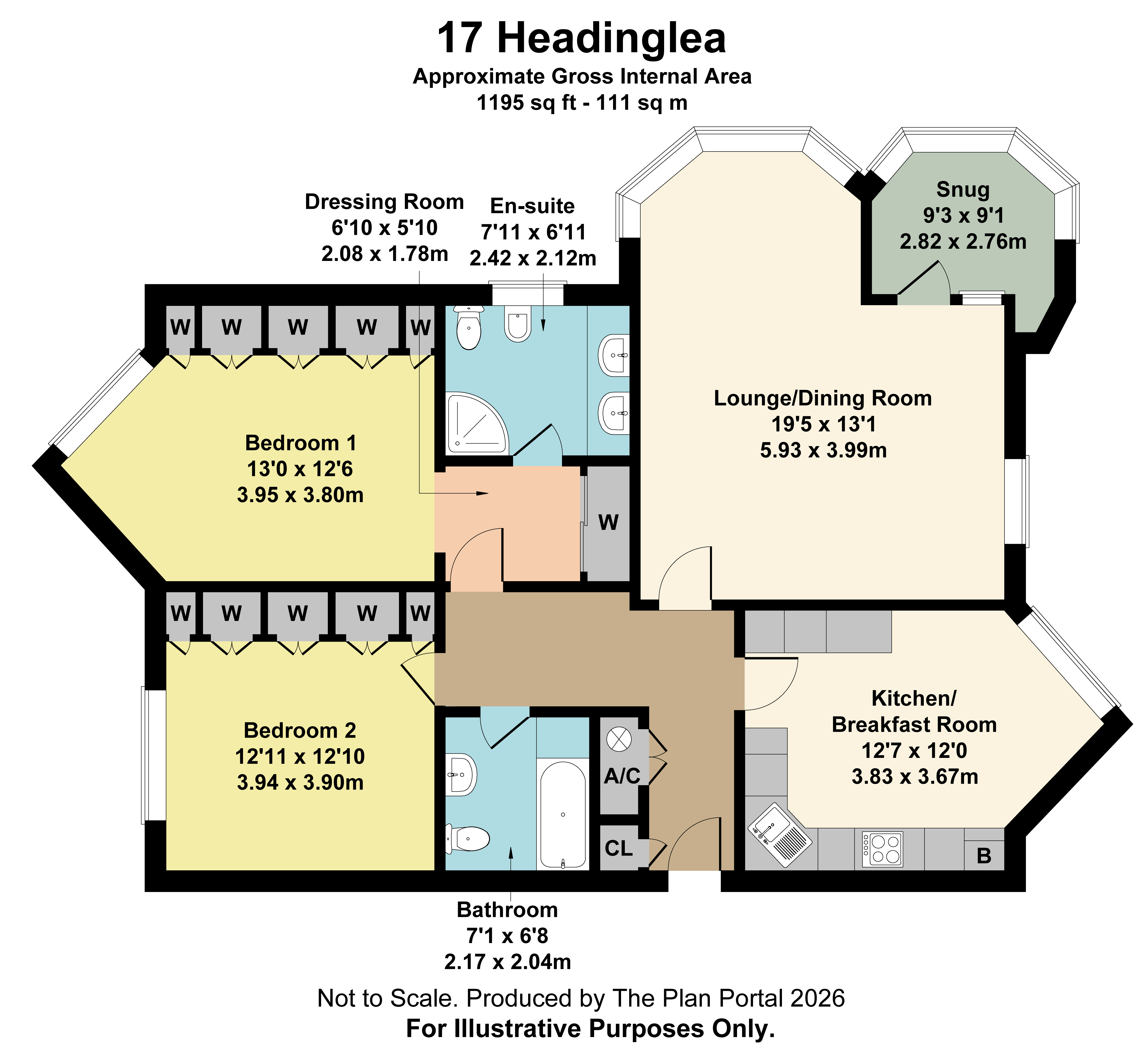 2 bed apartment for sale in The Avenue, Branksome Park, Poole, BH13 - Property floorplan