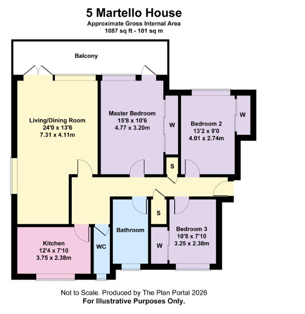 3 bed apartment for sale in Western Road, Canford Cliffs, Poole, Dorset, BH13 - Property floorplan