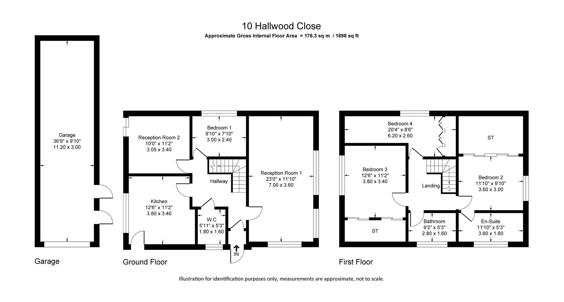4 bed detached house for sale in Hallwood Close, Burnley - Property floorplan