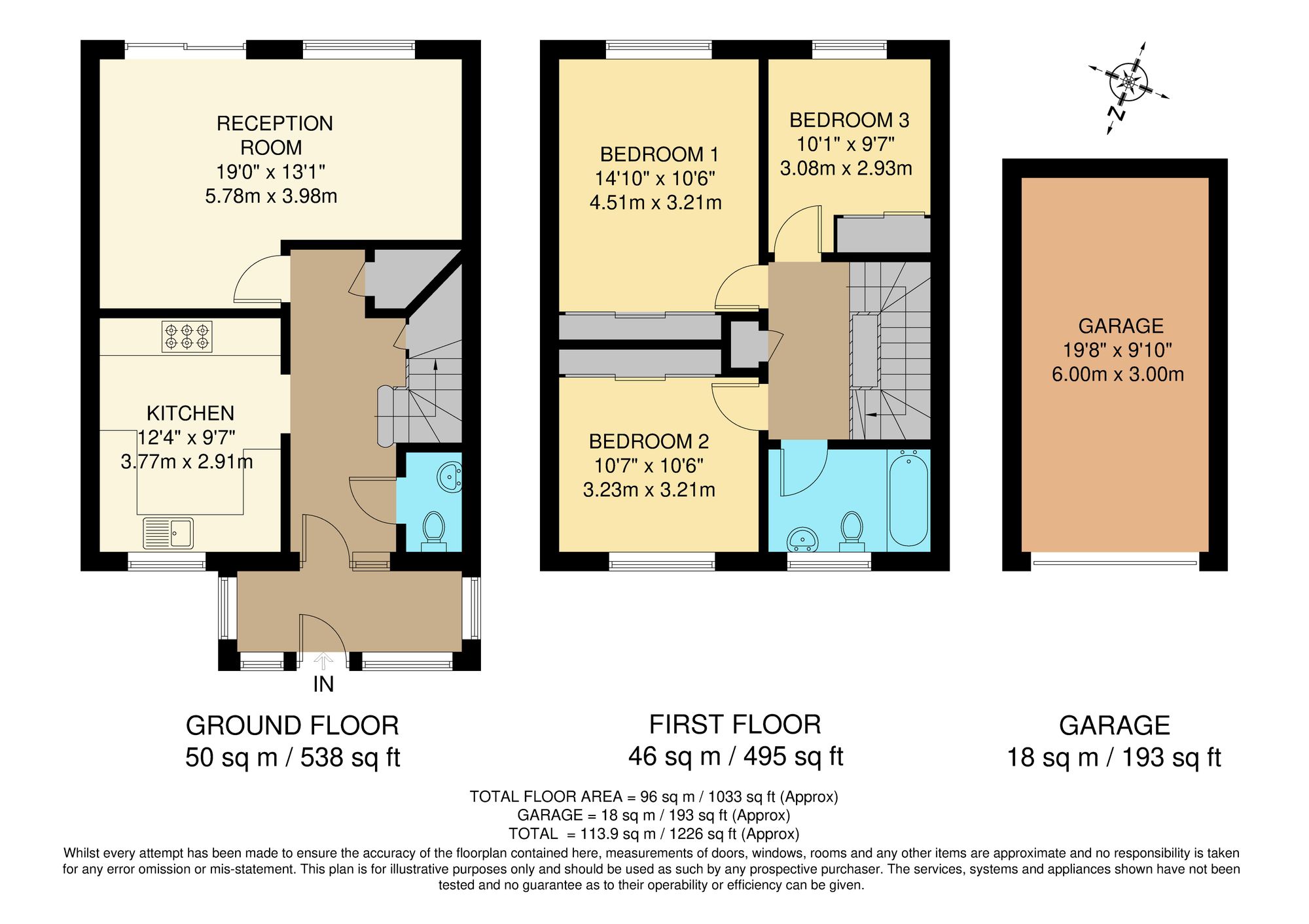 3 bed semi-detached house for sale in Credenhall Drive, Bromley, BR2 - Property floorplan