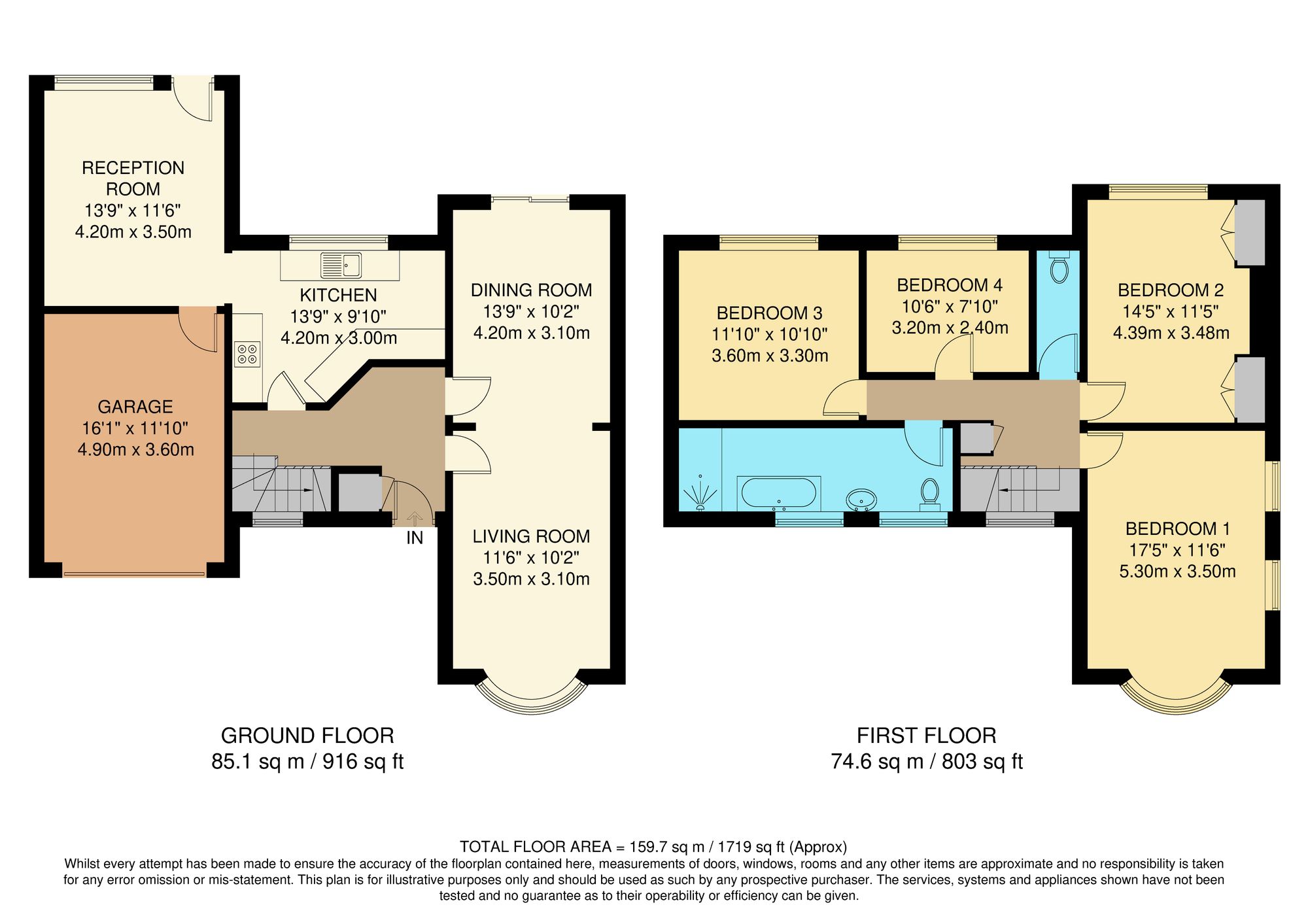 4 bed semi-detached house for sale in Brian Avenue, South Croydon, CR2 - Property floorplan
