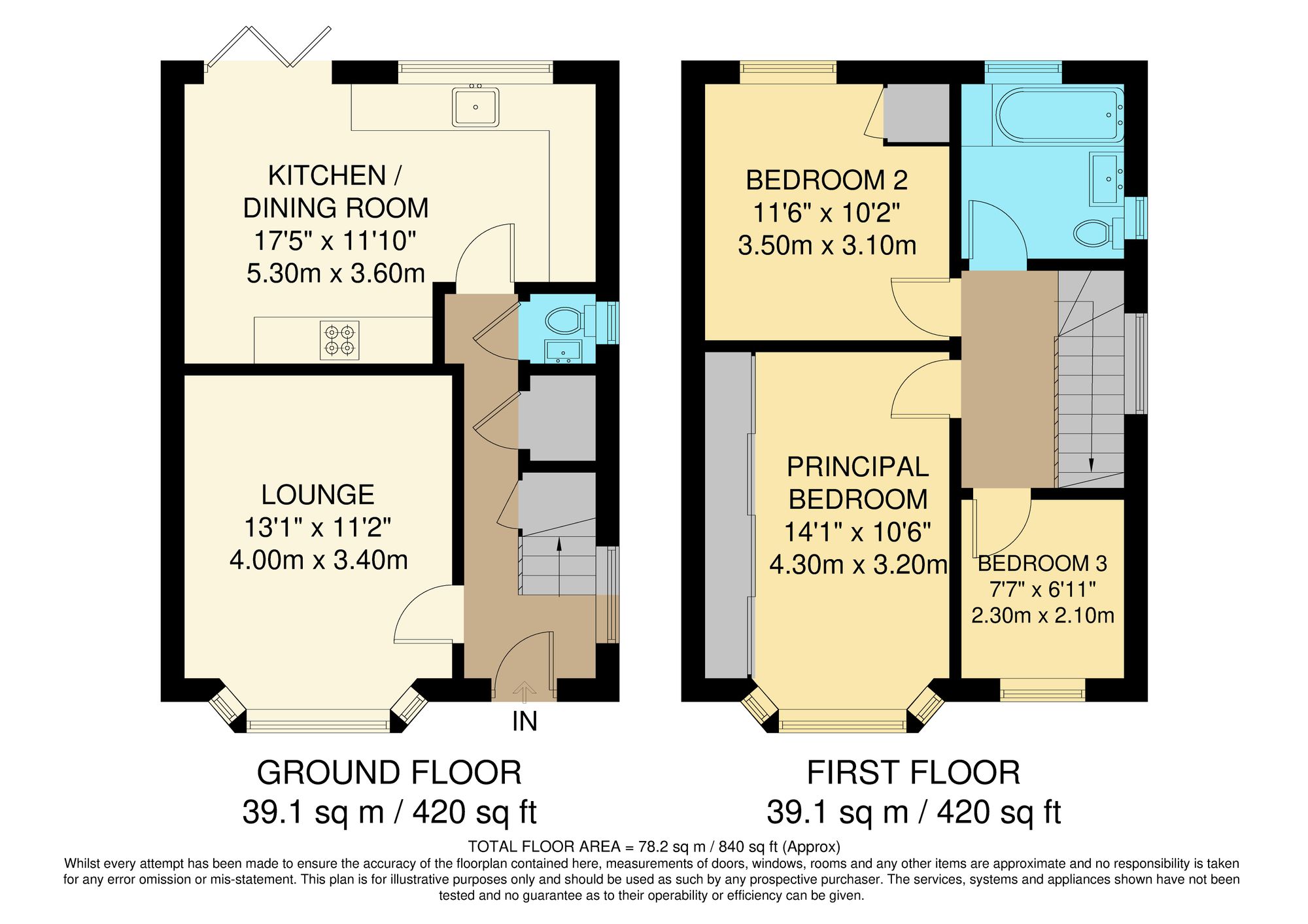 3 bed semi-detached house for sale in Hyde Road, South Croydon, CR2 - Property floorplan