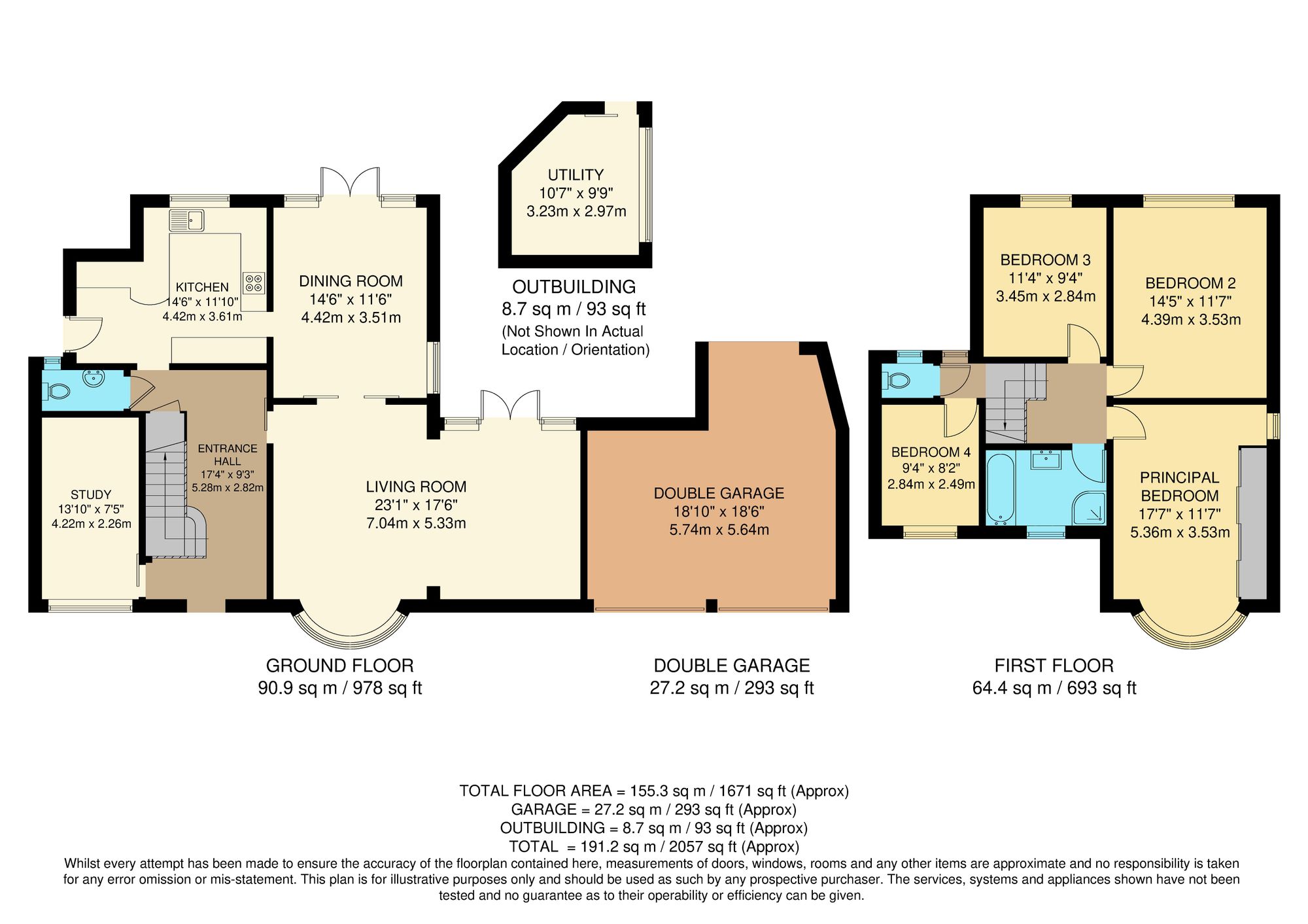 4 bed detached house for sale in Court Hill, South Croydon, CR2 - Property floorplan