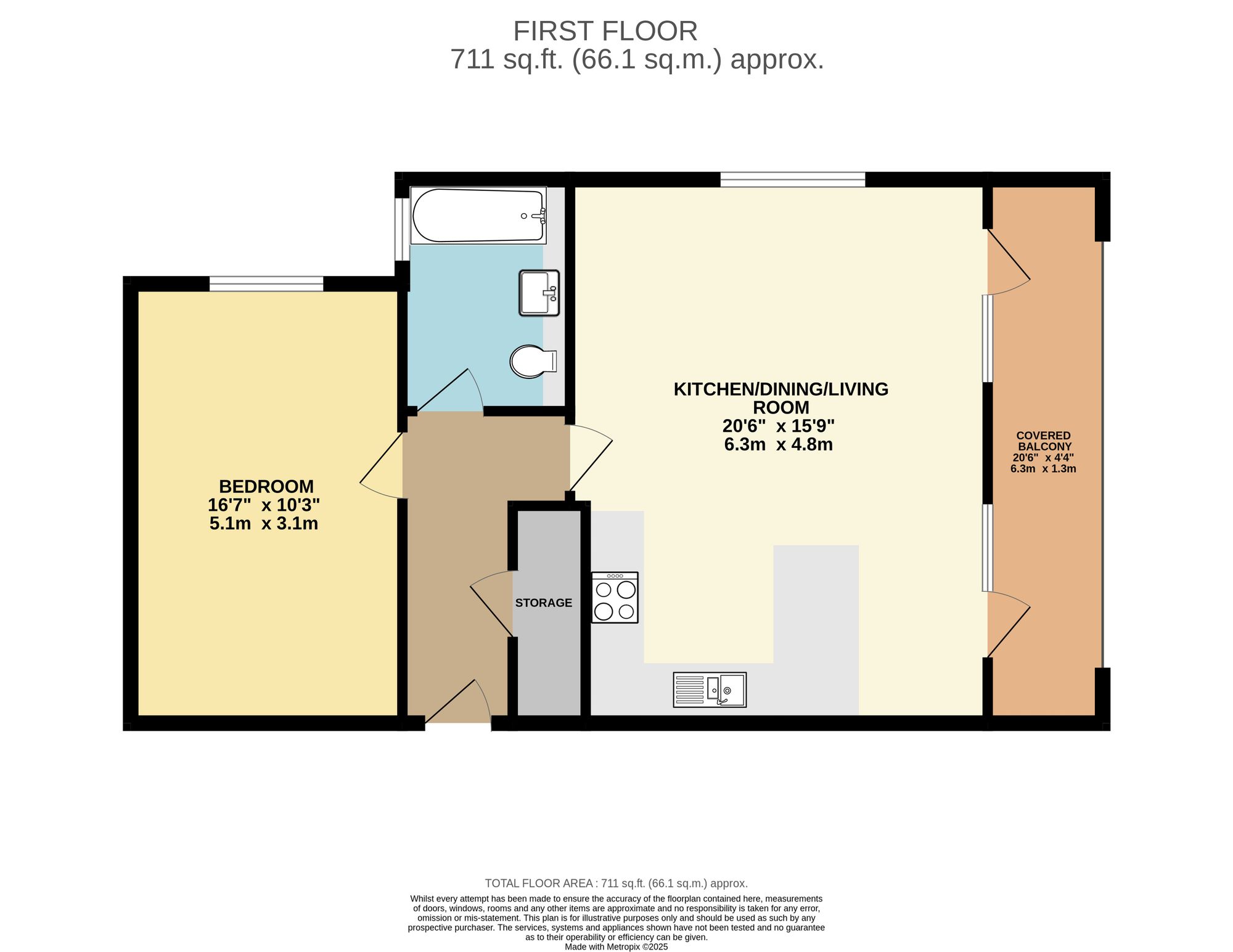 1 bed flat for sale in Rectory Park, South Croydon, CR2 - Property floorplan