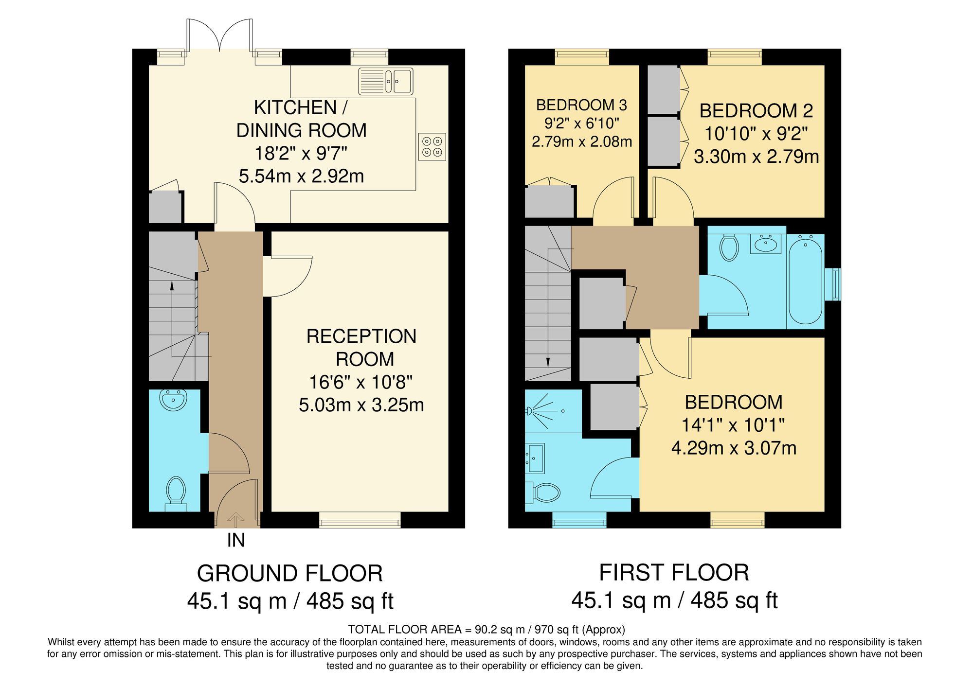 3 bed semi-detached house for sale in Swan Mews, Warlingham, CR6 - Property floorplan