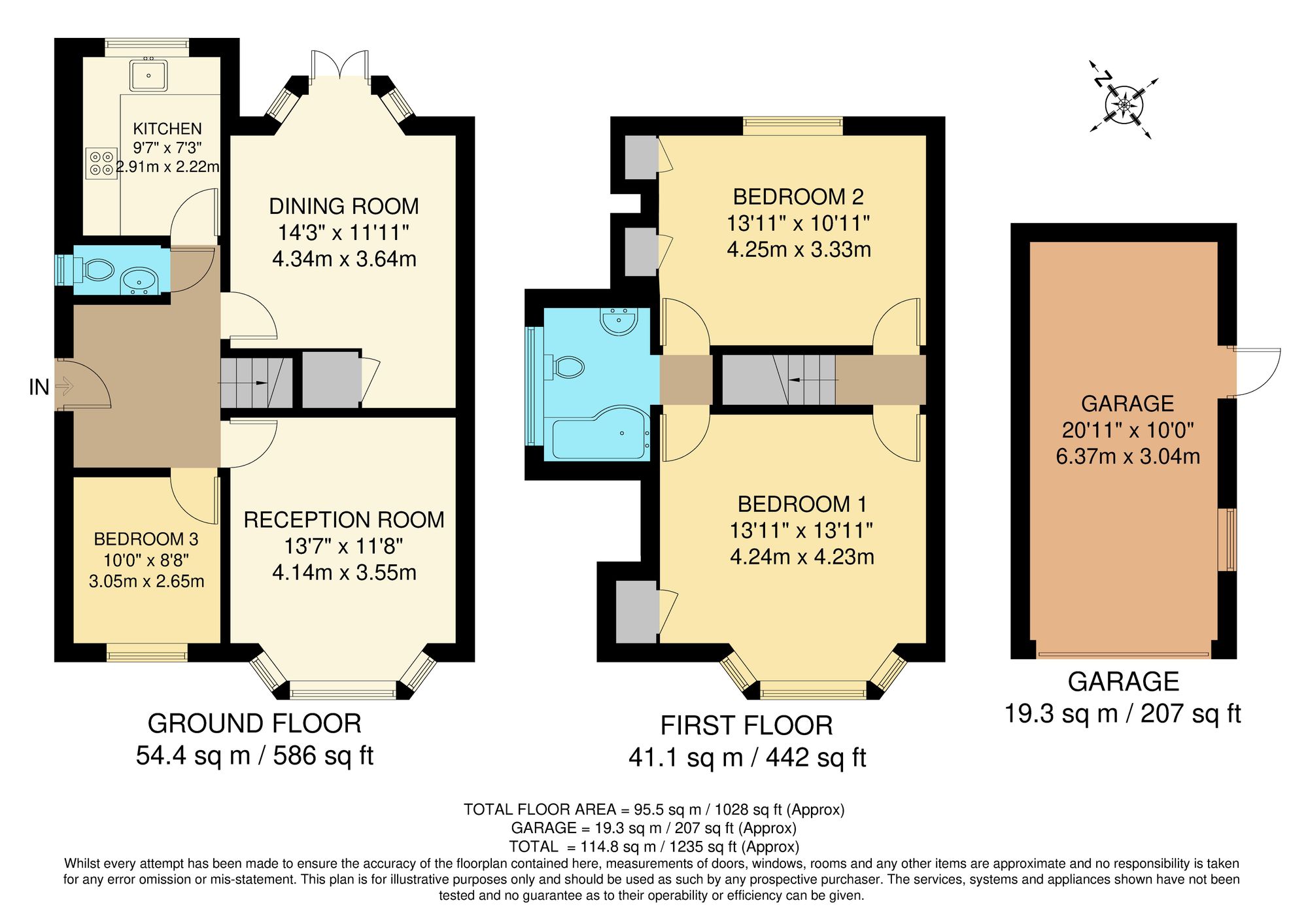 3 bed semi-detached house for sale in Limpsfield Road, South Croydon, CR2 - Property floorplan