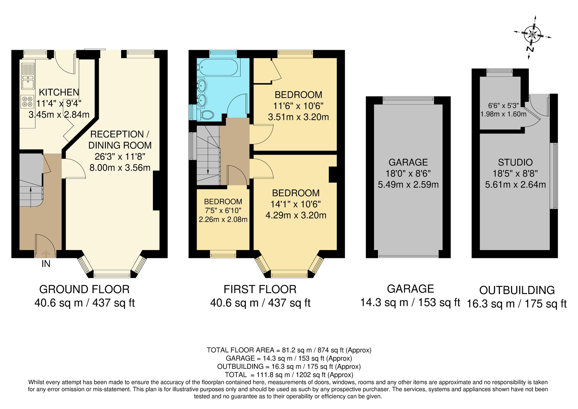 3 bed semi-detached house for sale in Hyde Road, South Croydon, CR2 - Property floorplan